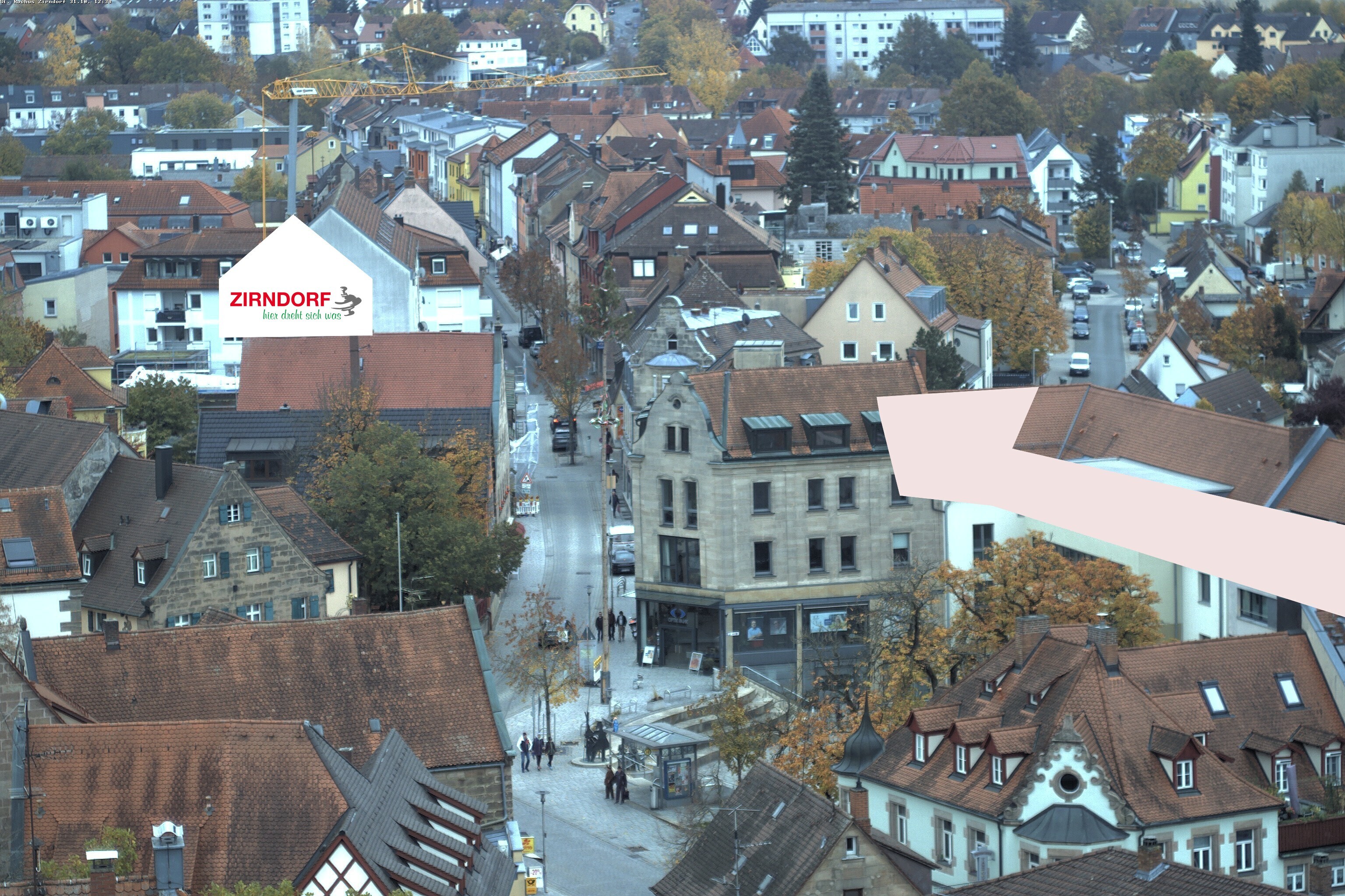 Archiv Foto Webcam Kirchturm Zirndorf