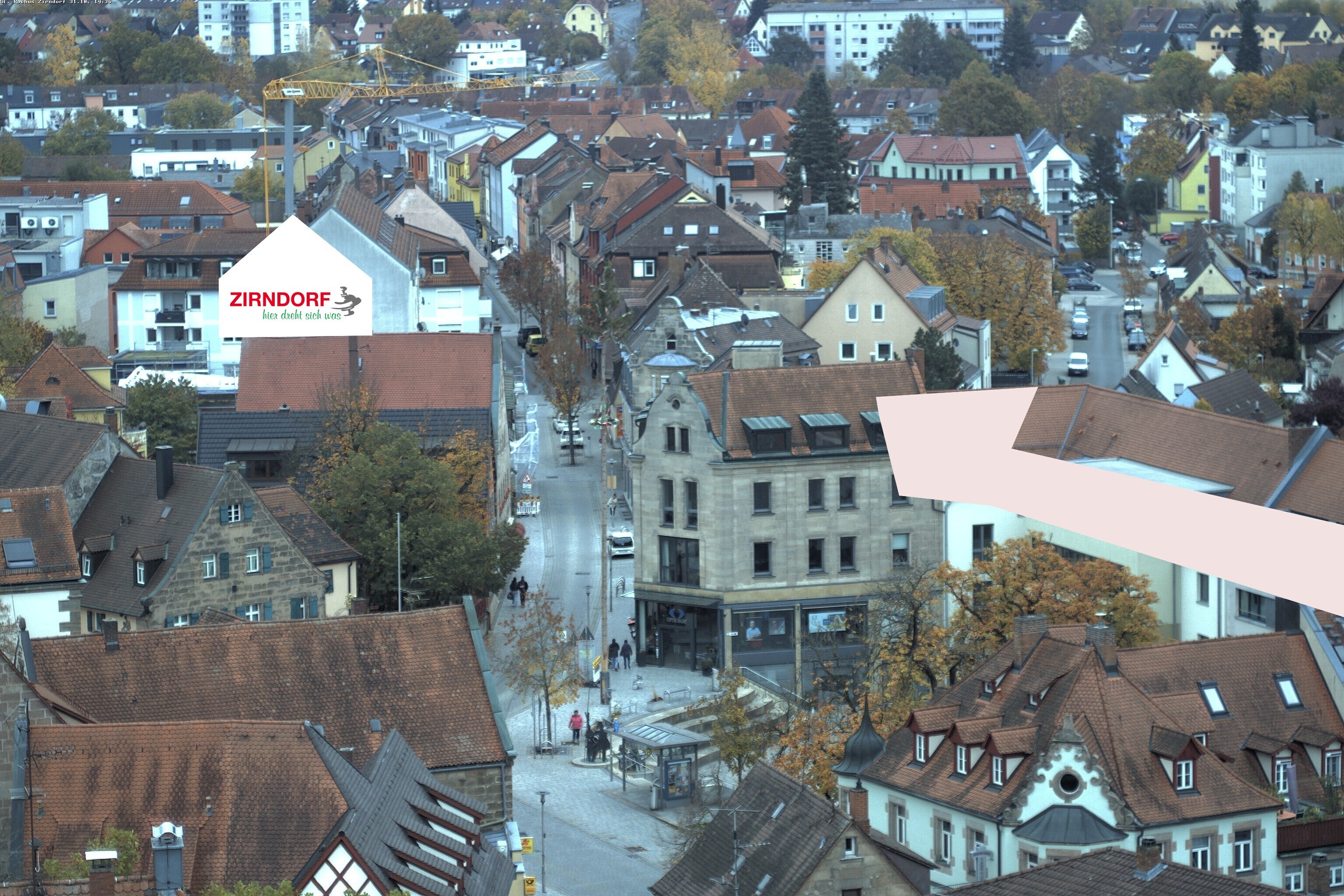 Archiv Foto Webcam Kirchturm Zirndorf