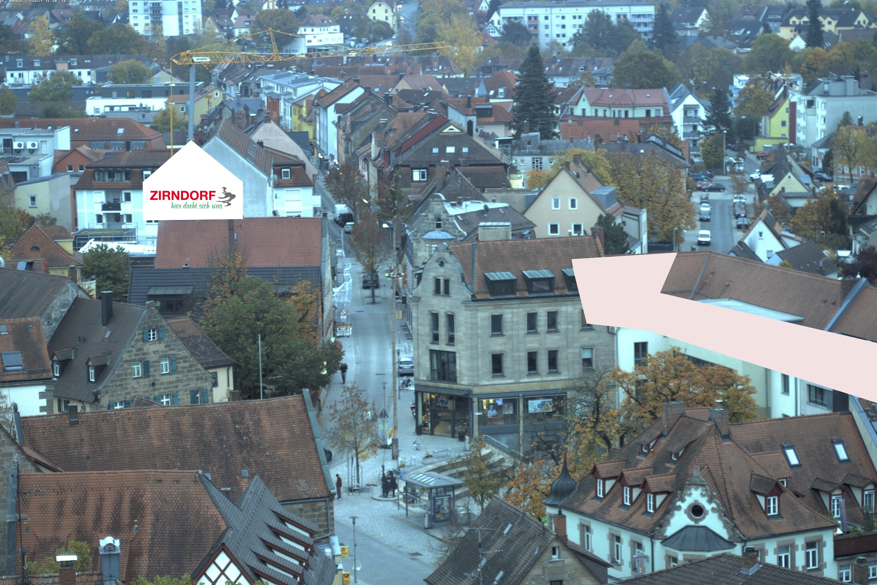 Archiv Foto Webcam Kirchturm Zirndorf