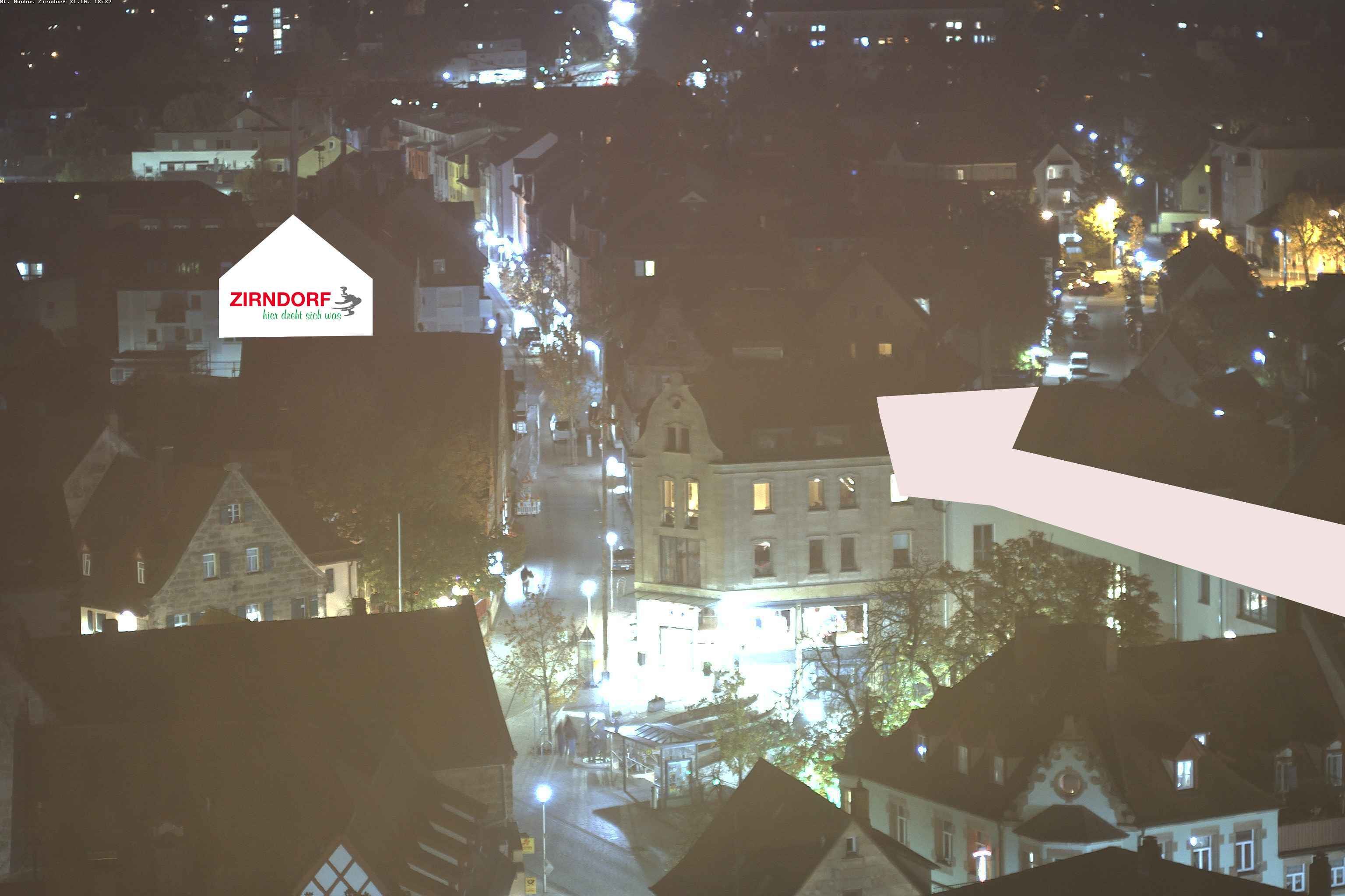 Archiv Foto Webcam Kirchturm Zirndorf