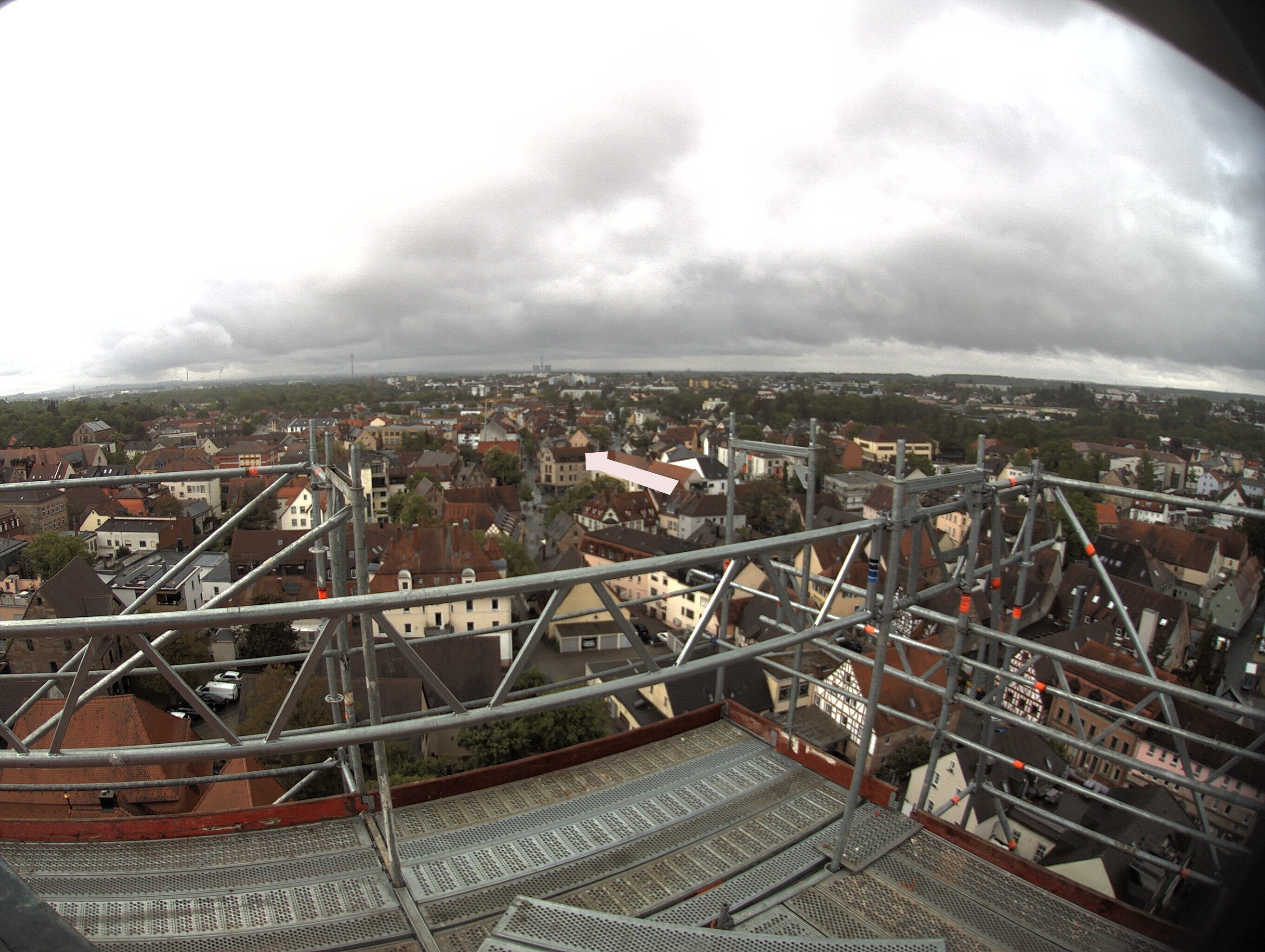 Archiv Foto Webcam Blick auf den Marktplatz von Zirndorf