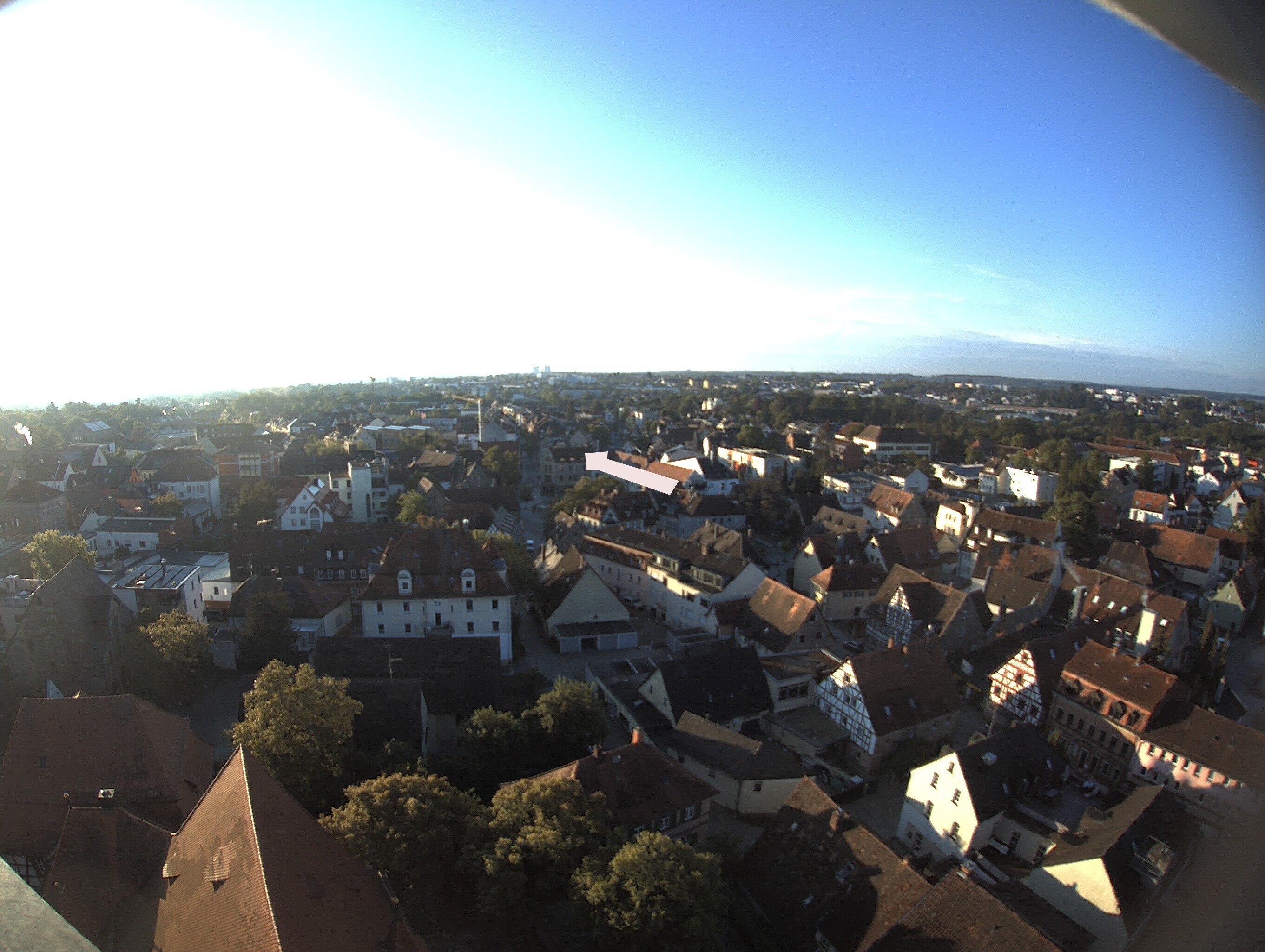 Archiv Foto Webcam Blick auf den Marktplatz von Zirndorf