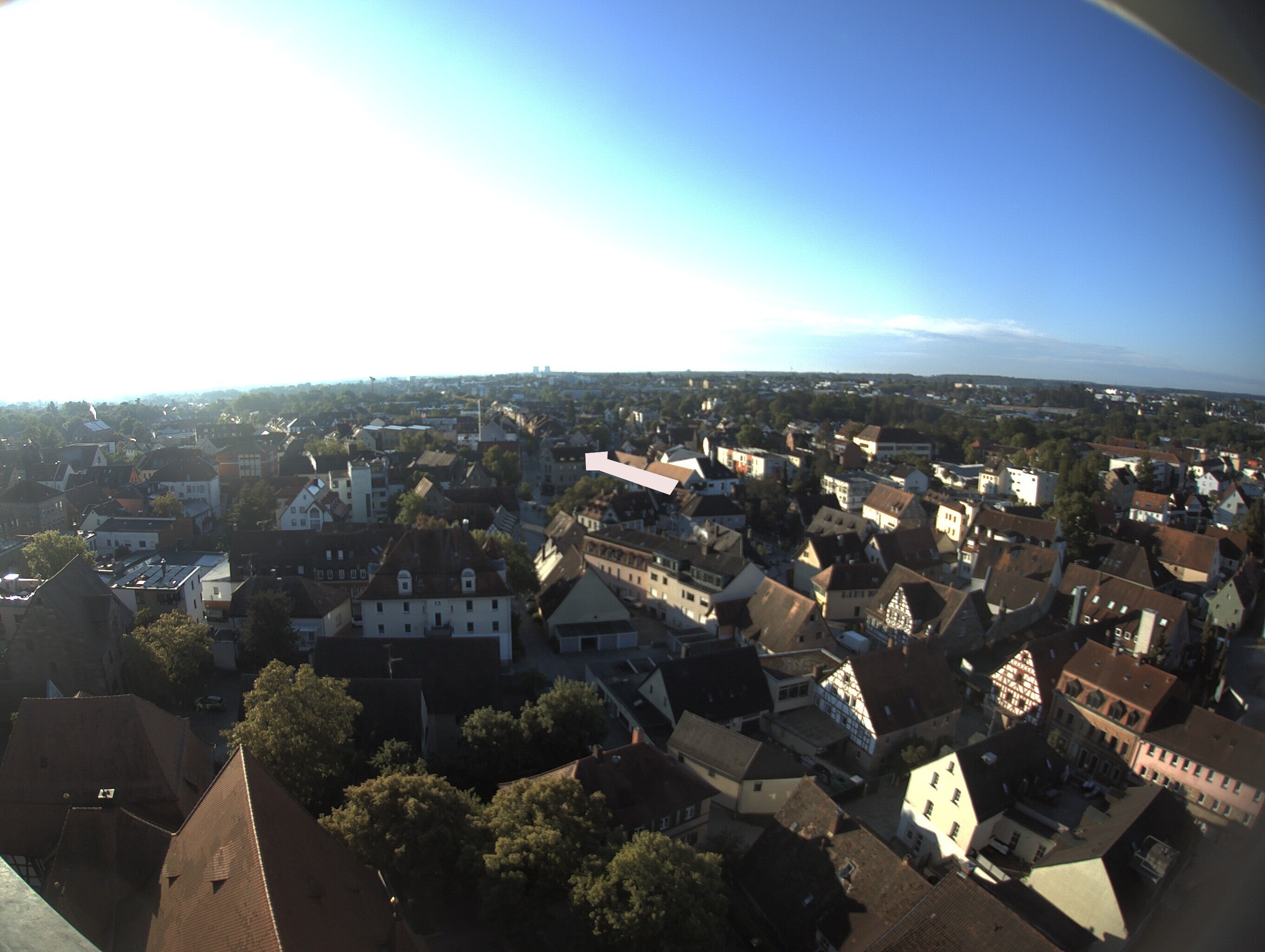 Archiv Foto Webcam Blick auf den Marktplatz von Zirndorf