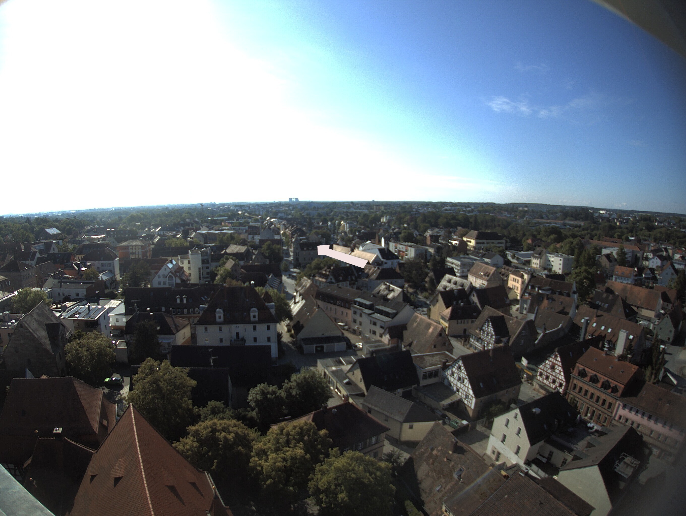 Archiv Foto Webcam Blick auf den Marktplatz von Zirndorf