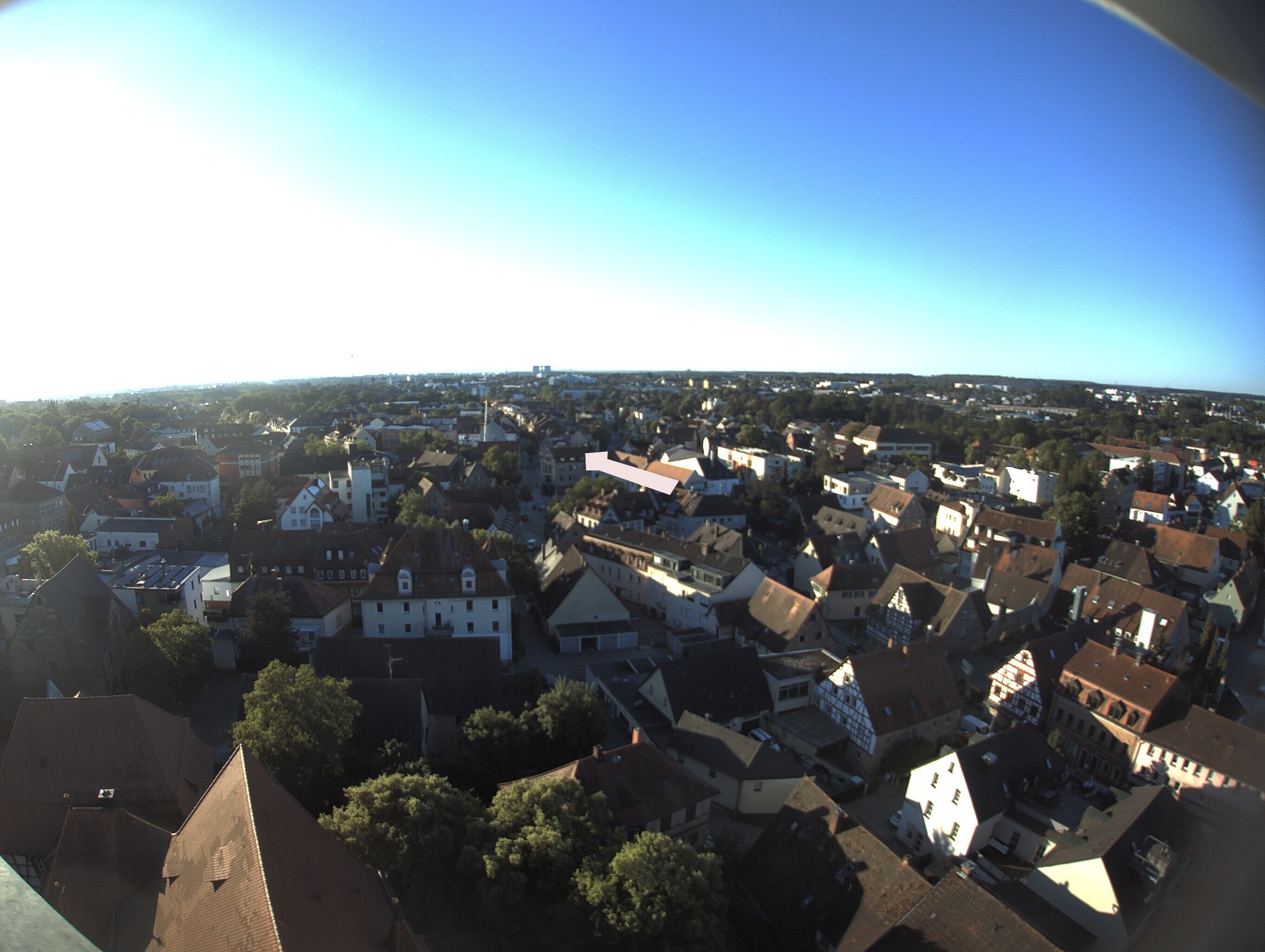 Archiv Foto Webcam Blick auf den Marktplatz von Zirndorf
