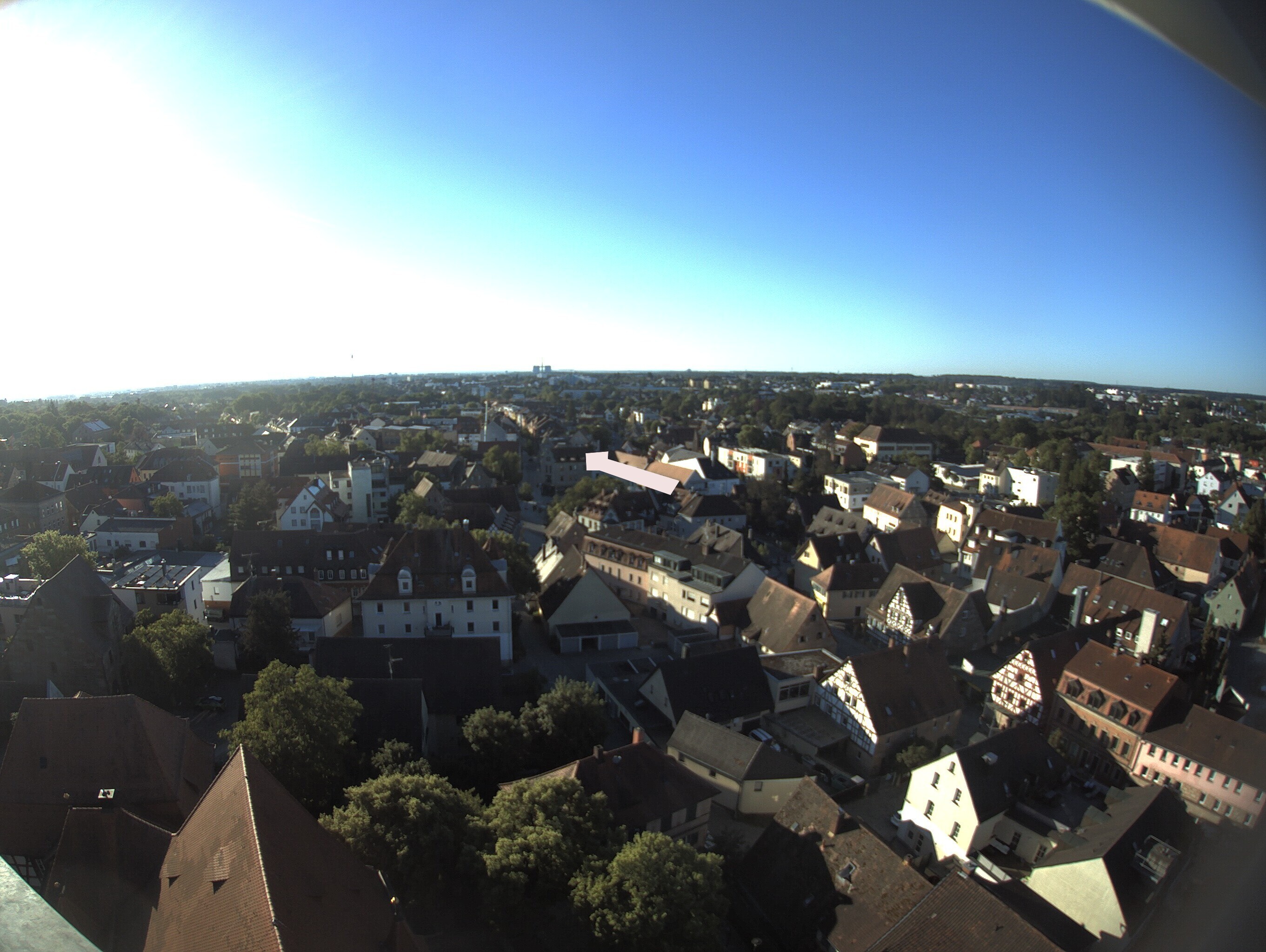 Archiv Foto Webcam Blick auf den Marktplatz von Zirndorf