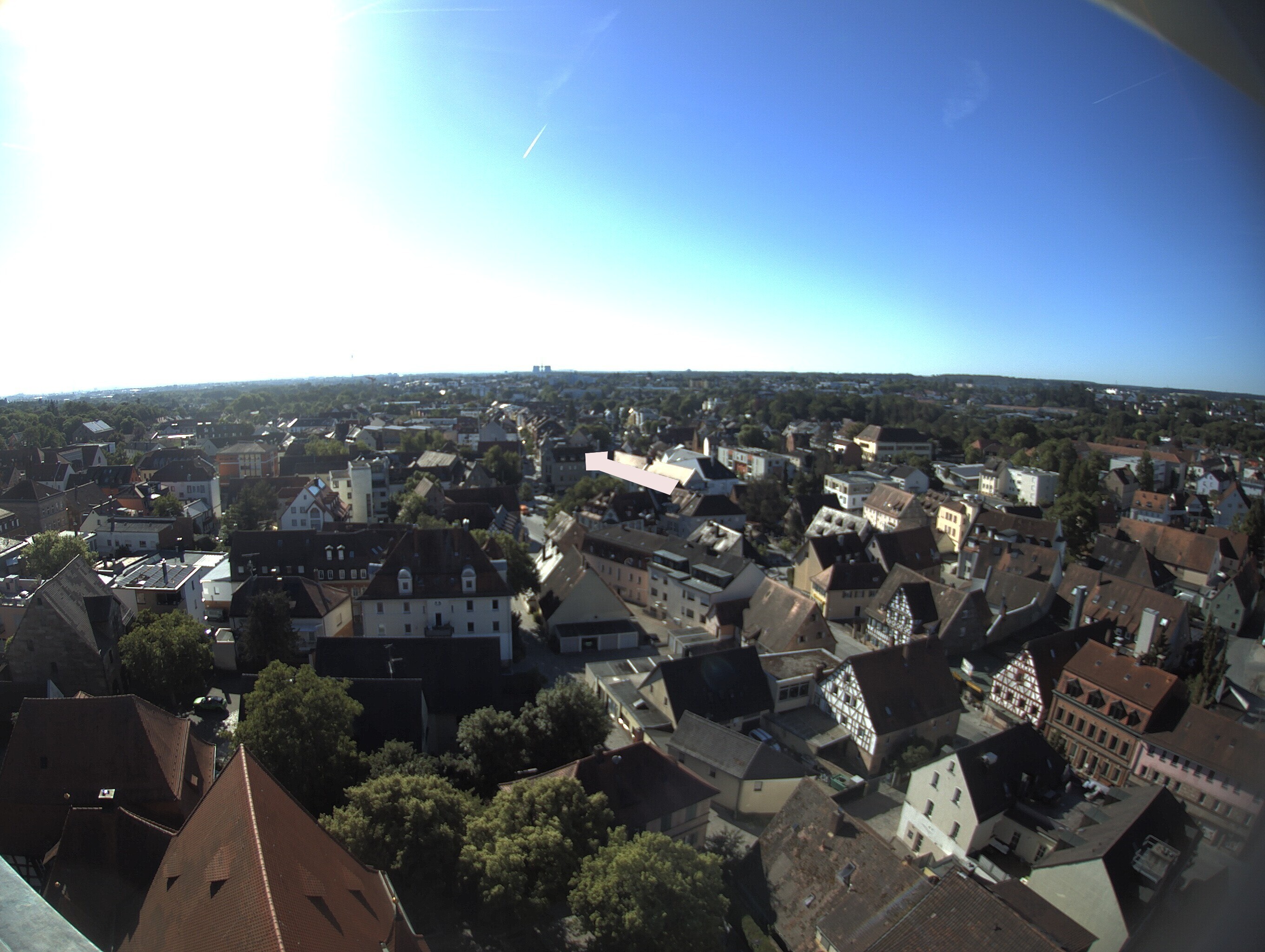 Archiv Foto Webcam Blick auf den Marktplatz von Zirndorf