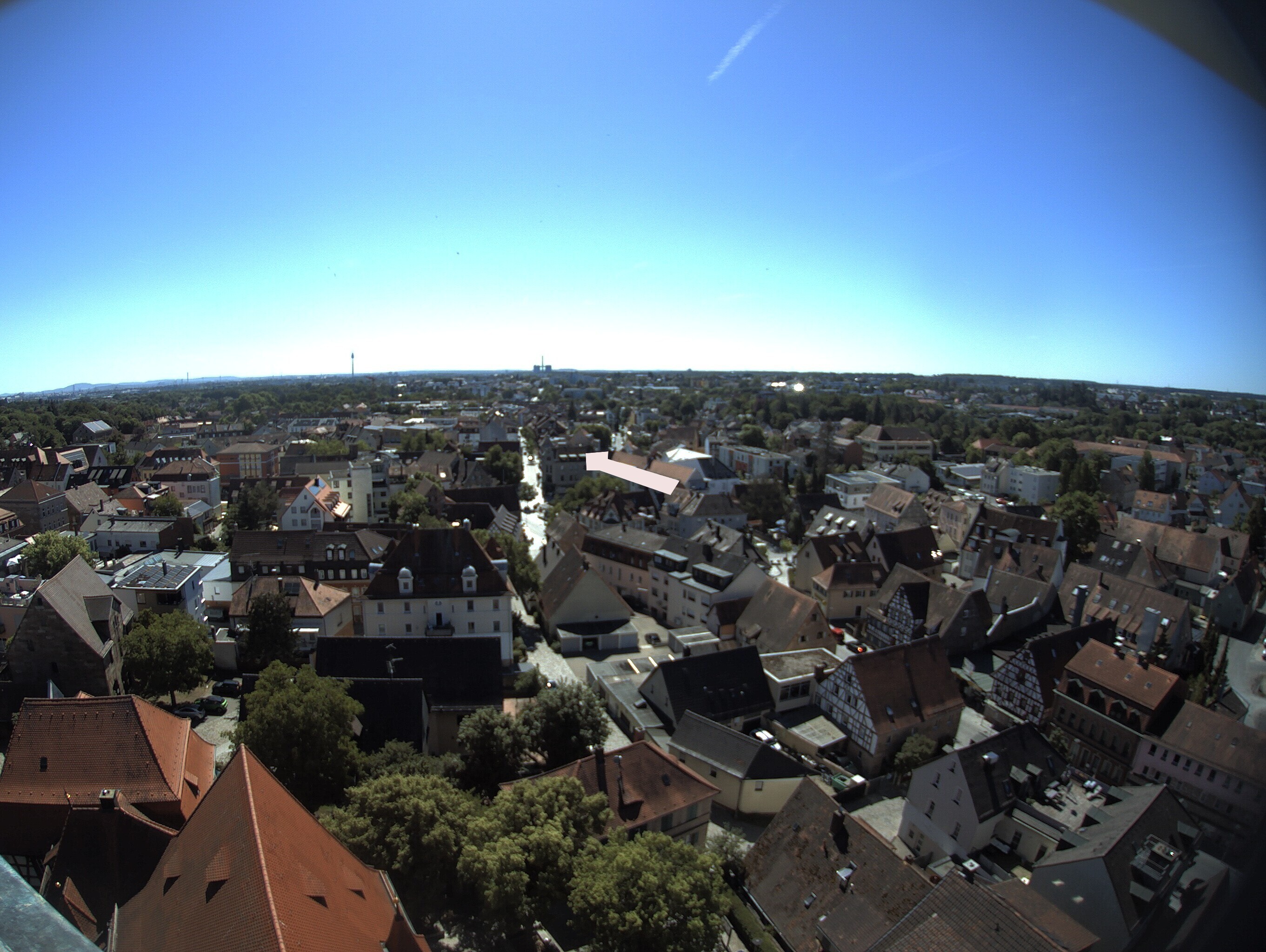 Archiv Foto Webcam Blick auf den Marktplatz von Zirndorf