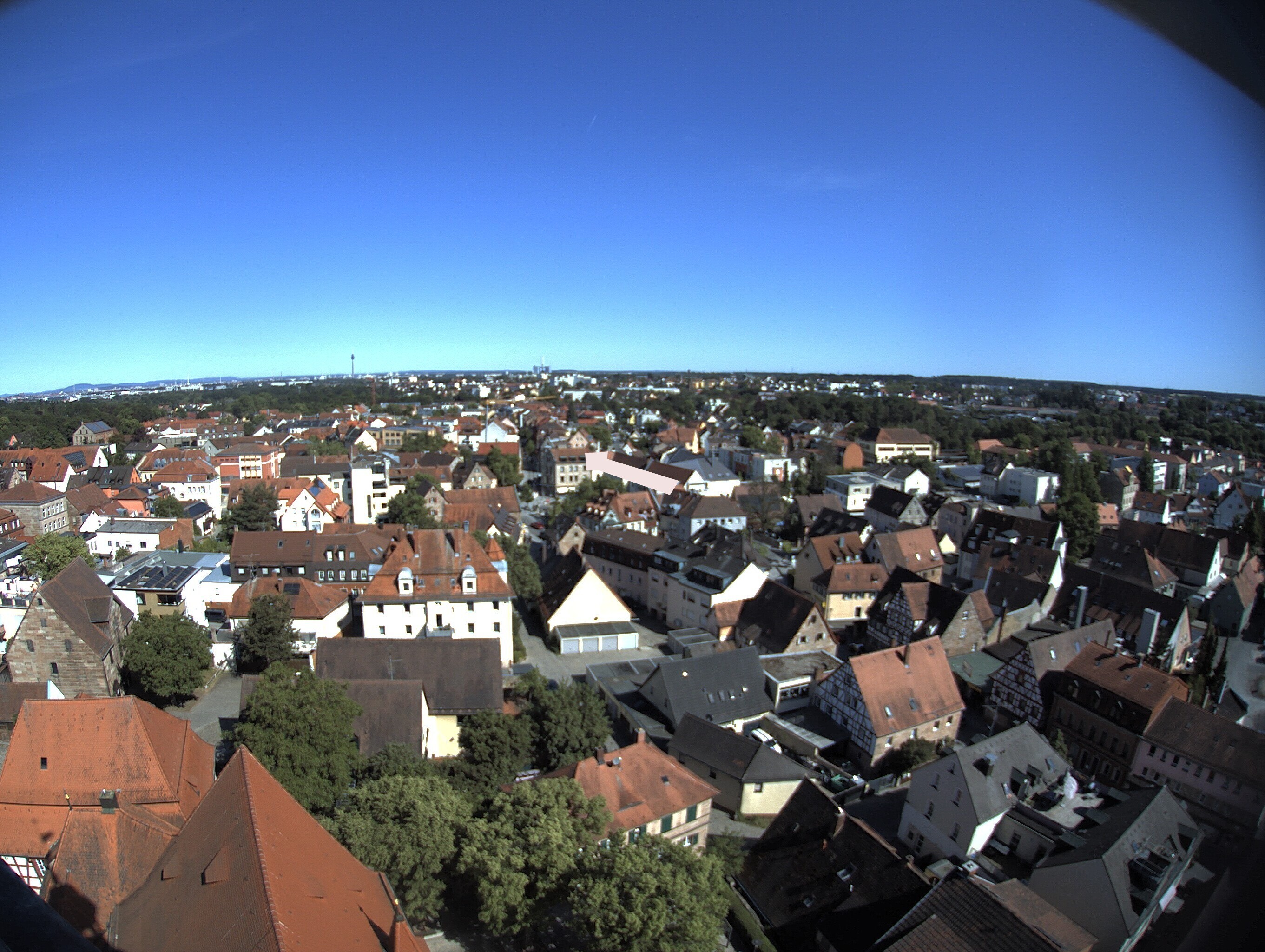 Archiv Foto Webcam Blick auf den Marktplatz von Zirndorf