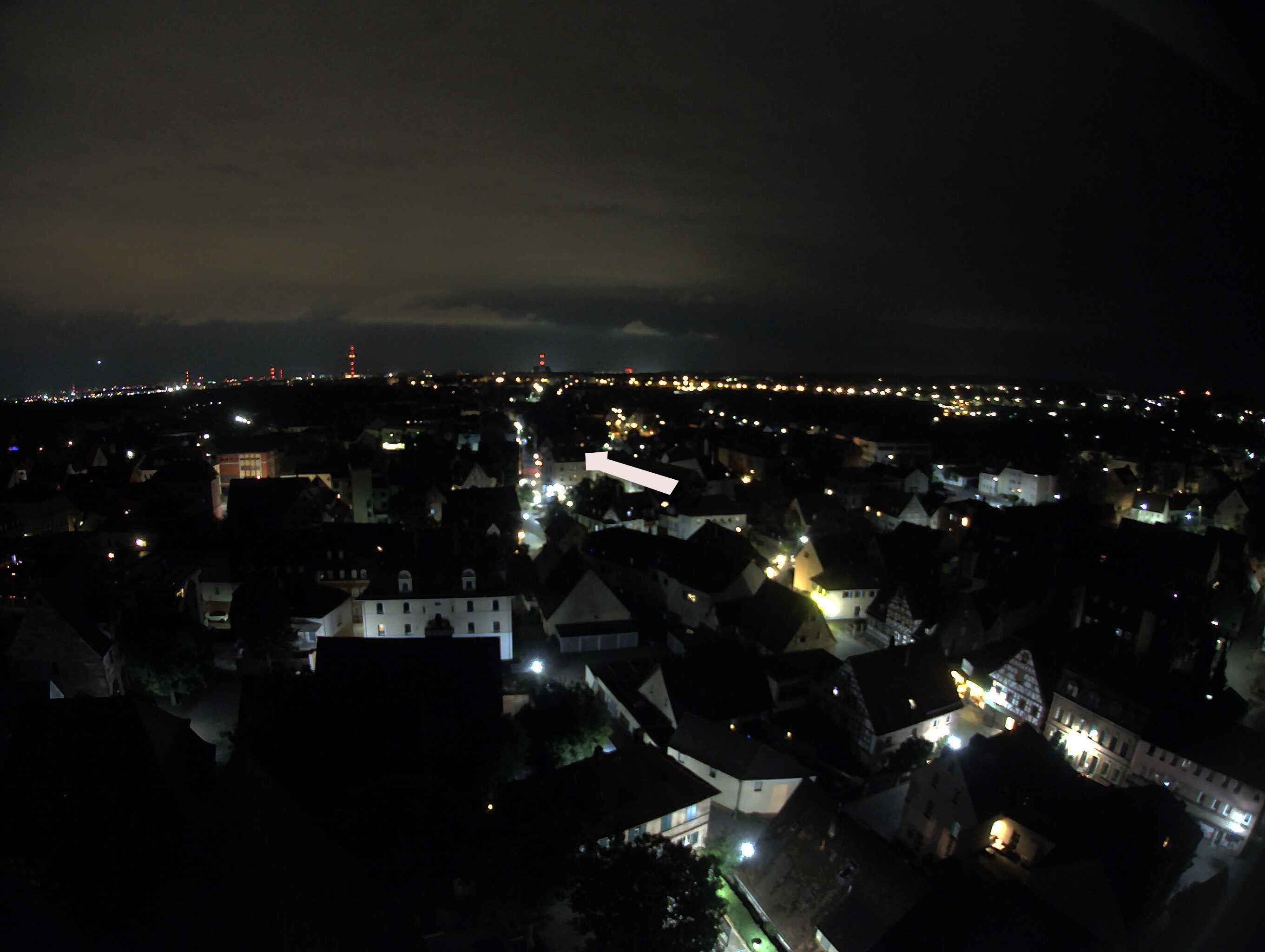 Archiv Foto Webcam Blick auf den Marktplatz von Zirndorf