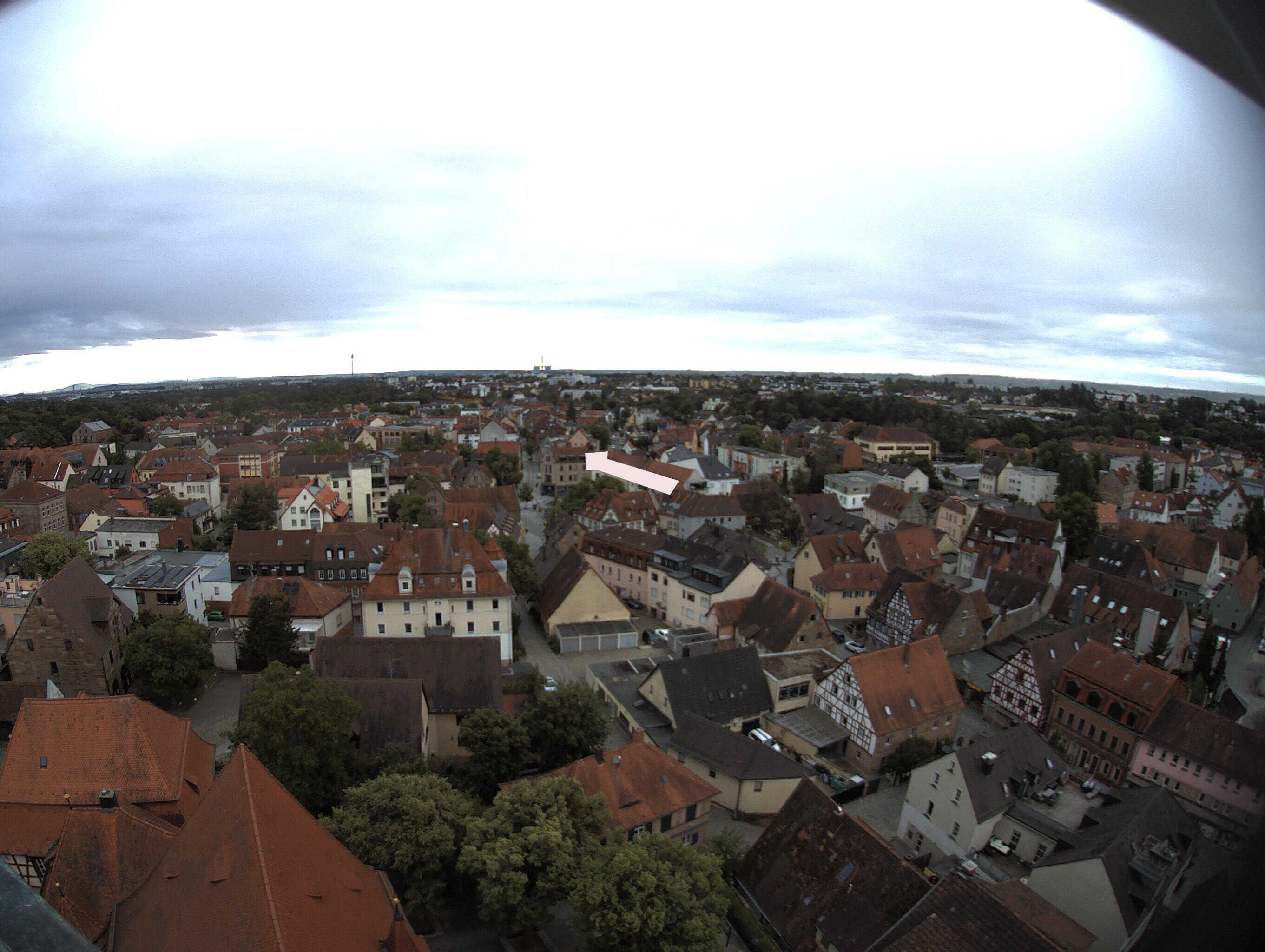Archiv Foto Webcam Blick auf den Marktplatz von Zirndorf