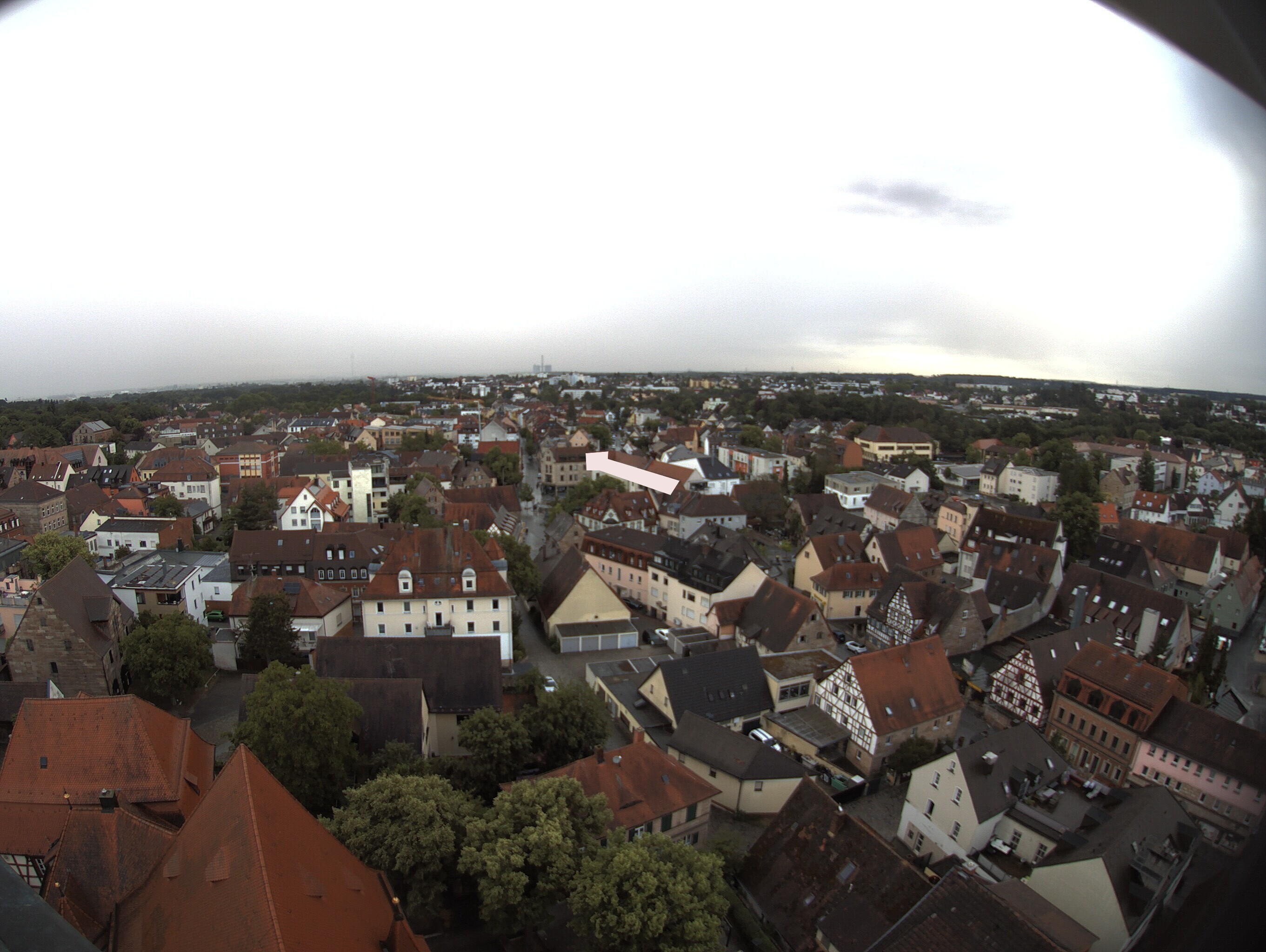 Archiv Foto Webcam Blick auf den Marktplatz von Zirndorf