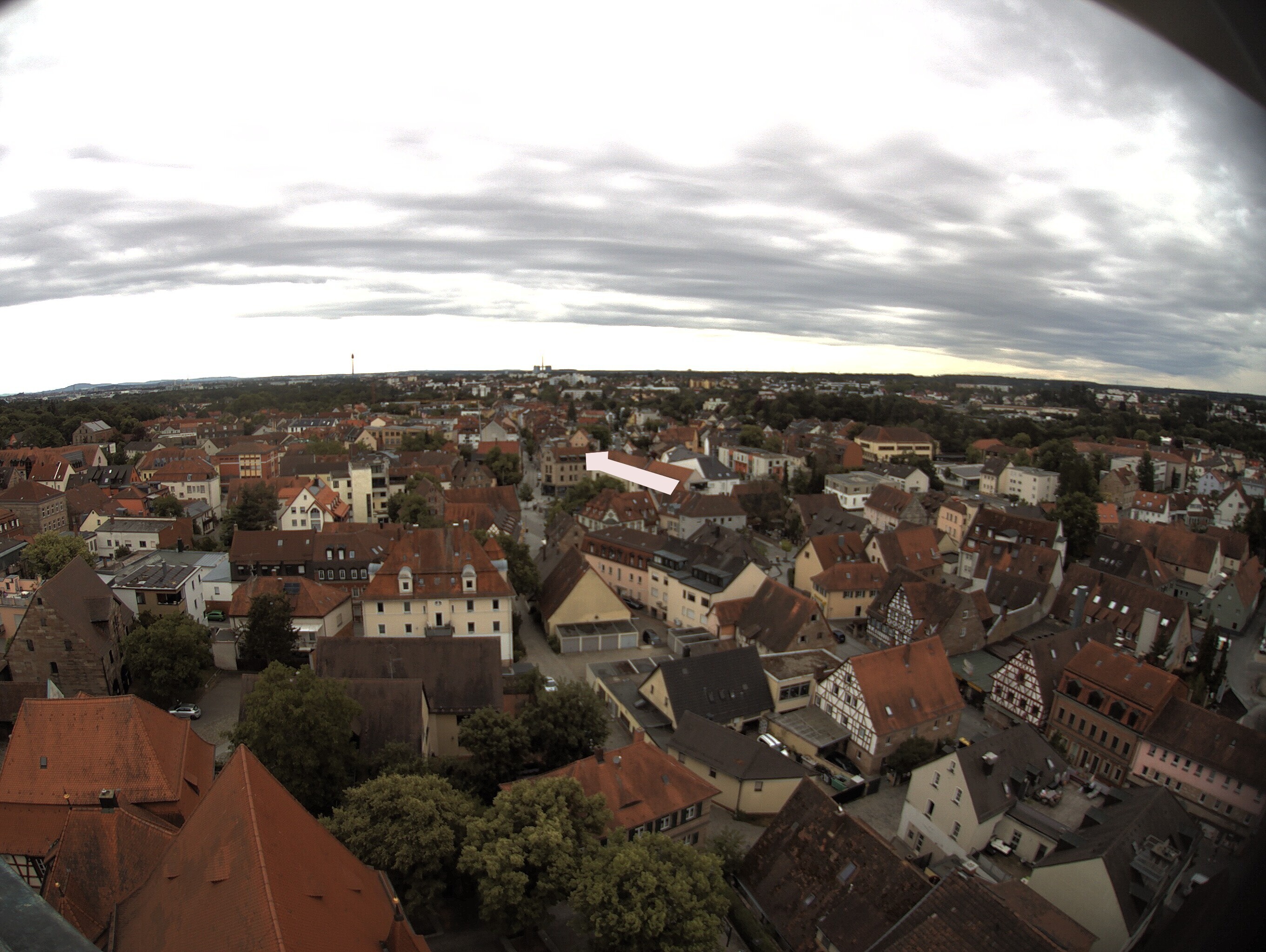 Archiv Foto Webcam Blick auf den Marktplatz von Zirndorf