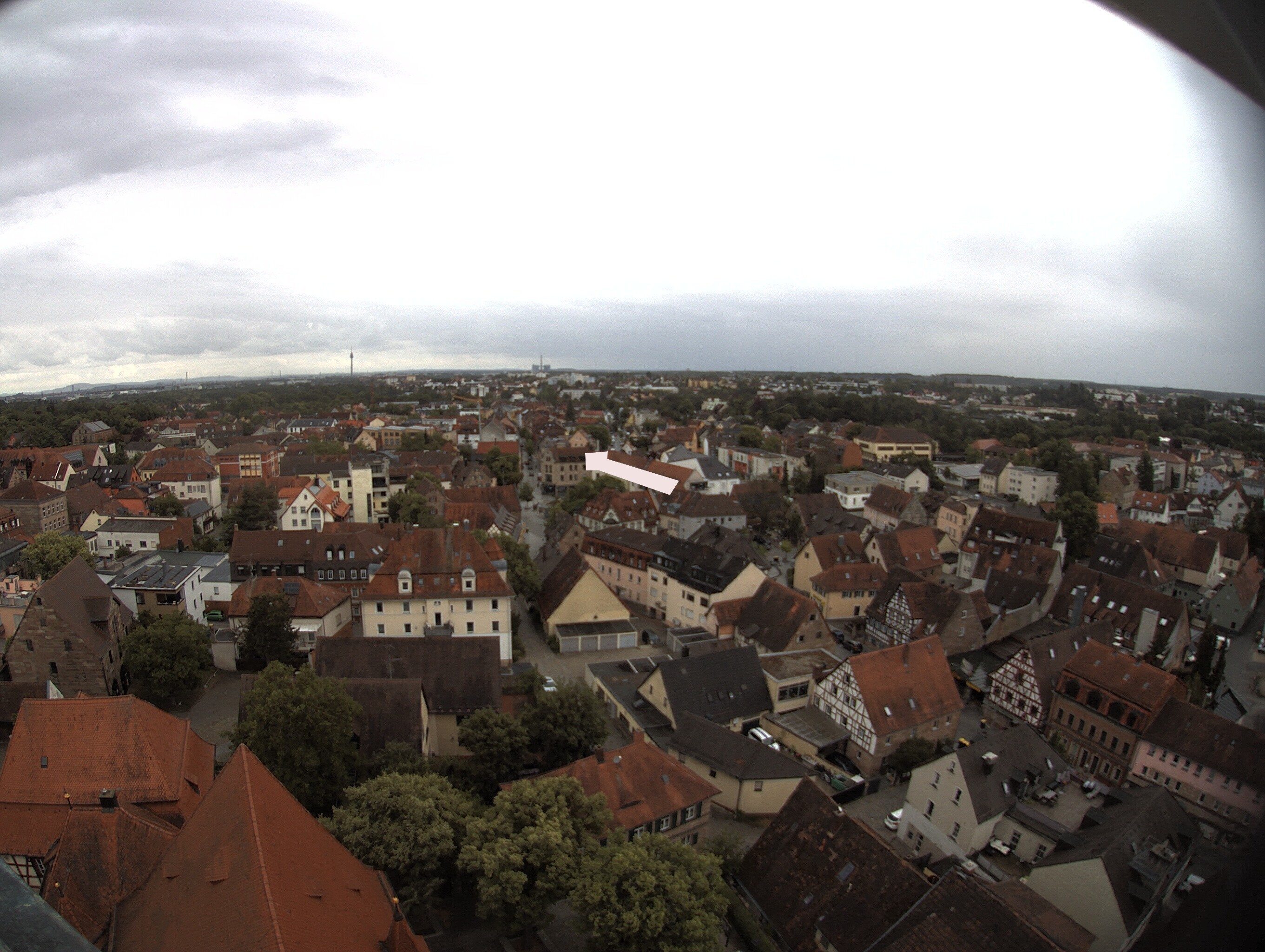 Archiv Foto Webcam Blick auf den Marktplatz von Zirndorf