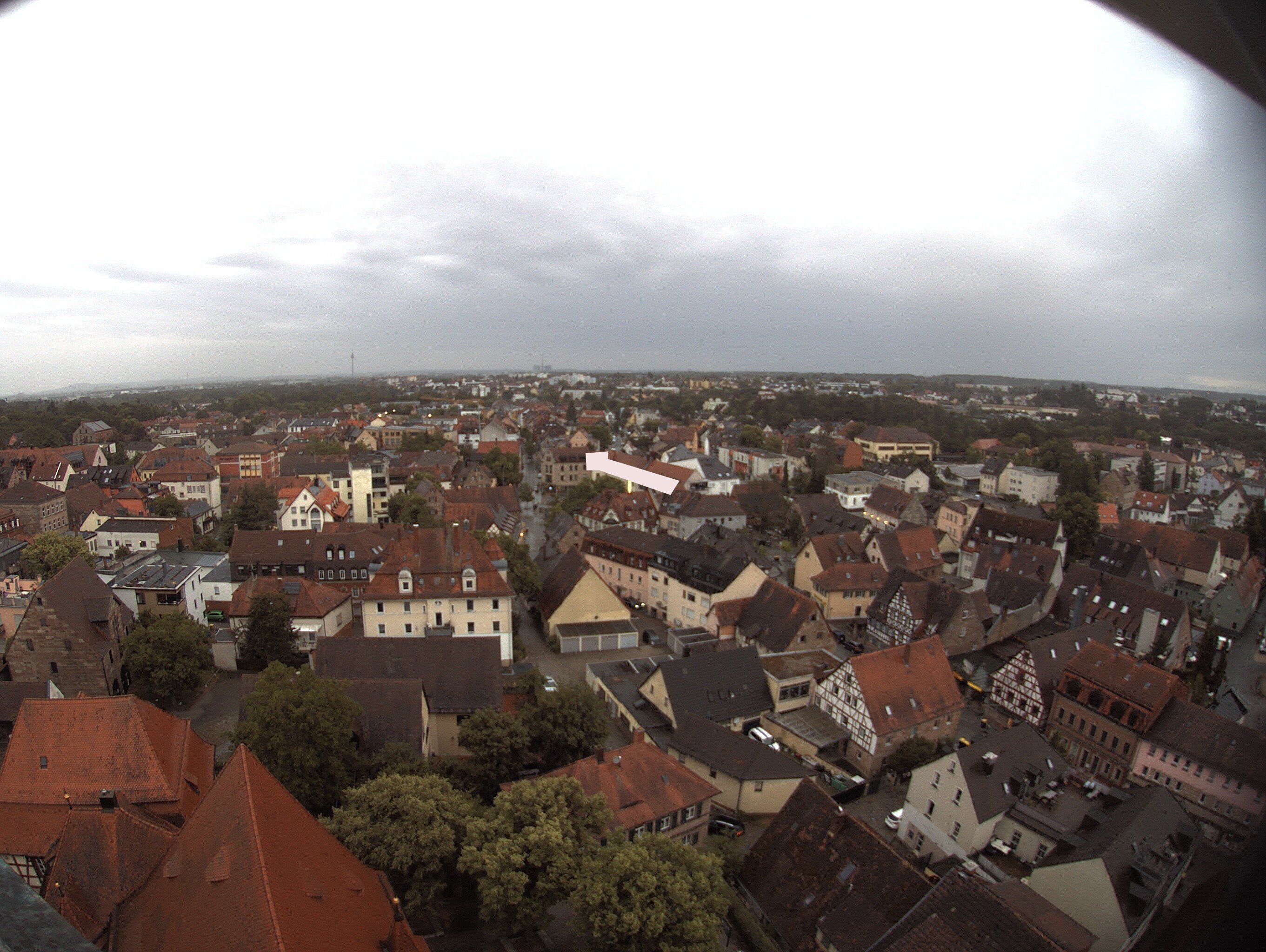 Archiv Foto Webcam Blick auf den Marktplatz von Zirndorf