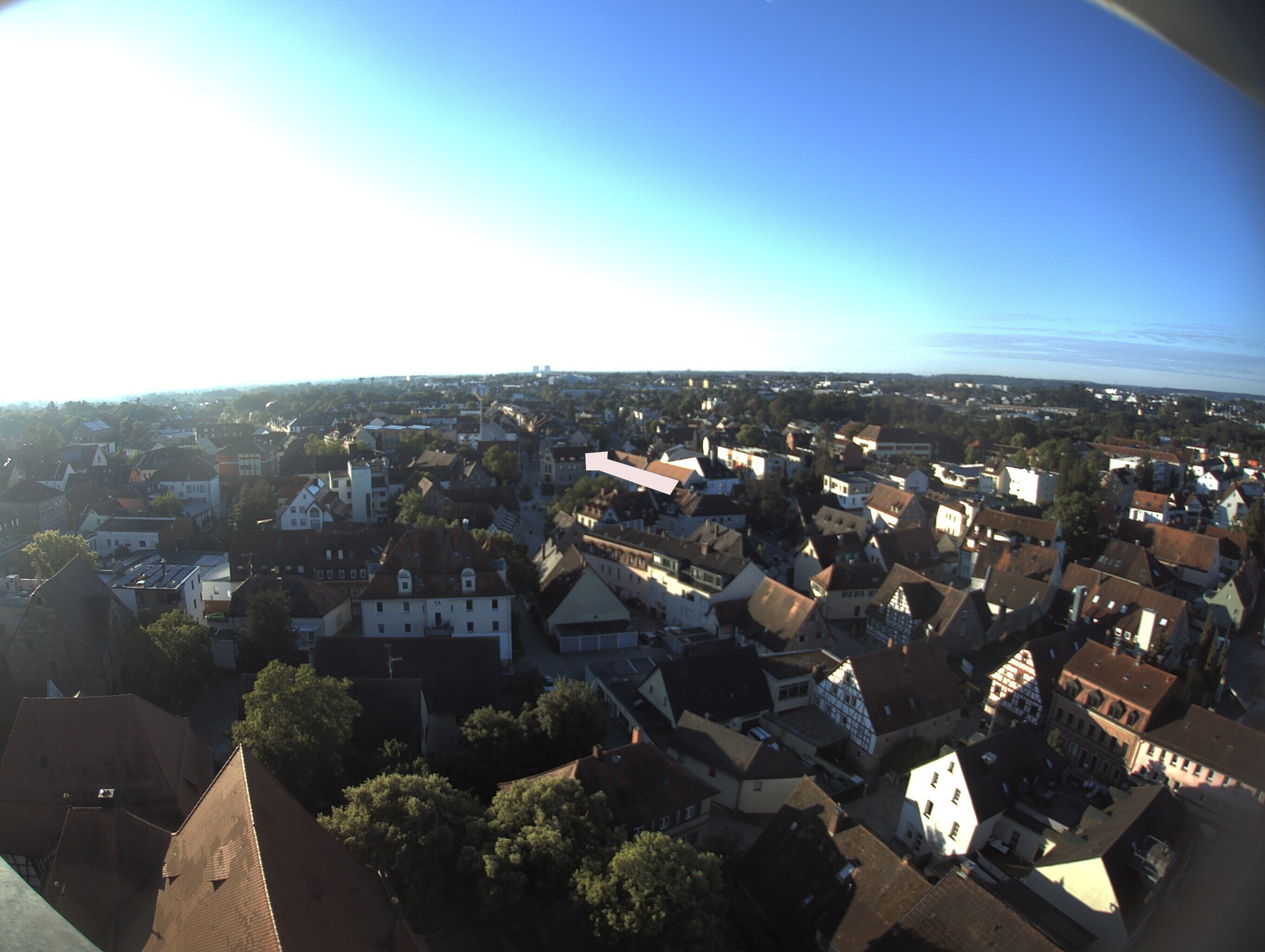 Archiv Foto Webcam Blick auf den Marktplatz von Zirndorf