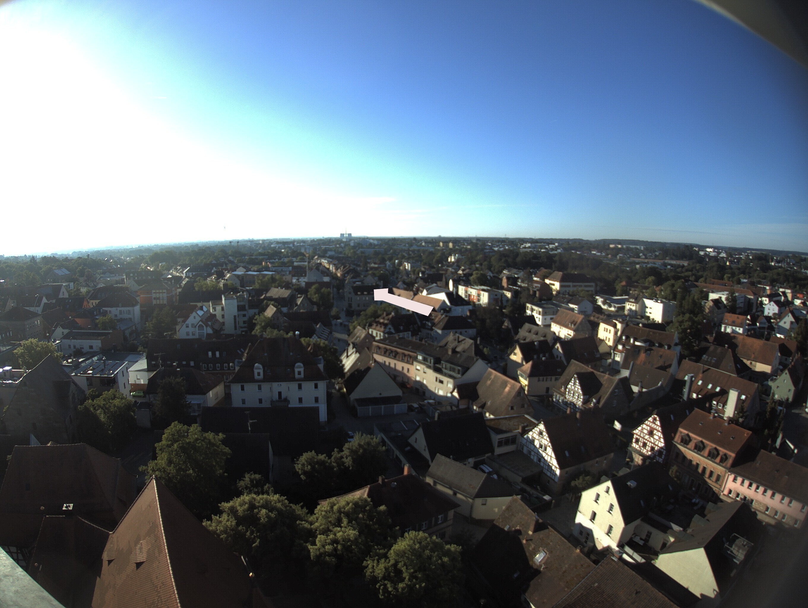 Archiv Foto Webcam Blick auf den Marktplatz von Zirndorf