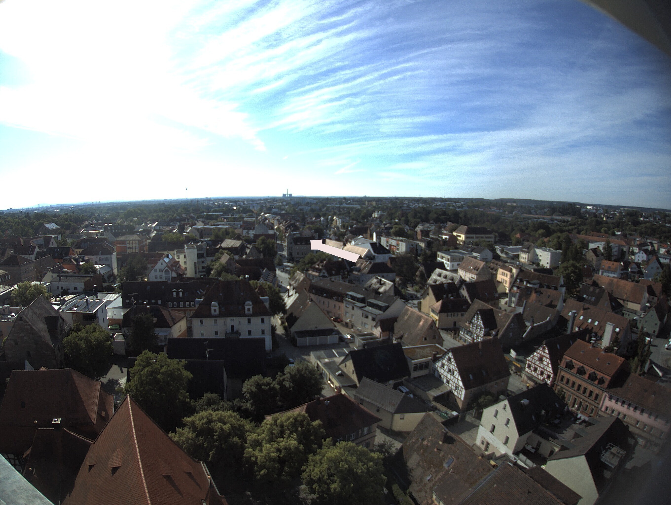 Archiv Foto Webcam Blick auf den Marktplatz von Zirndorf
