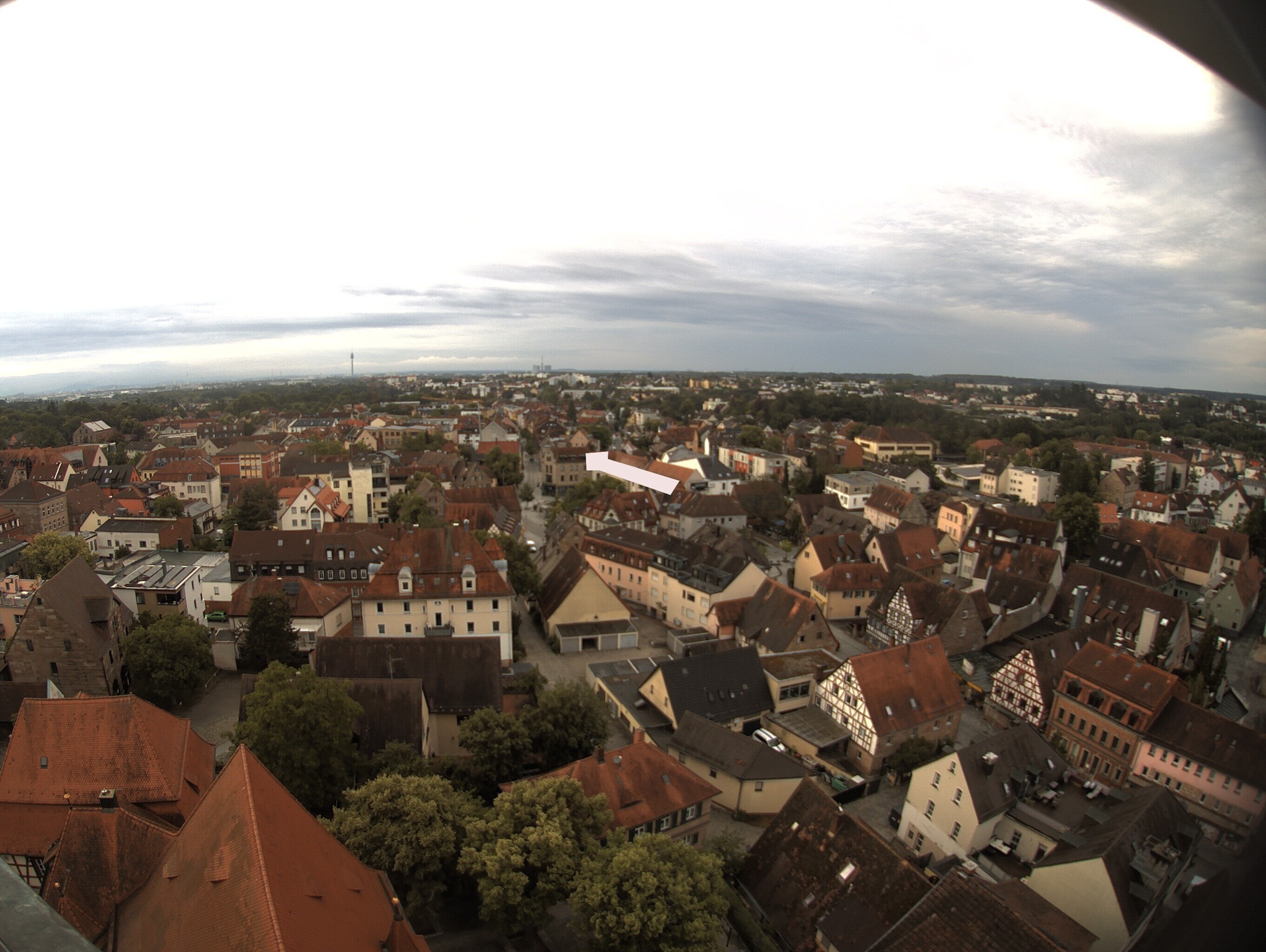 Archiv Foto Webcam Blick auf den Marktplatz von Zirndorf