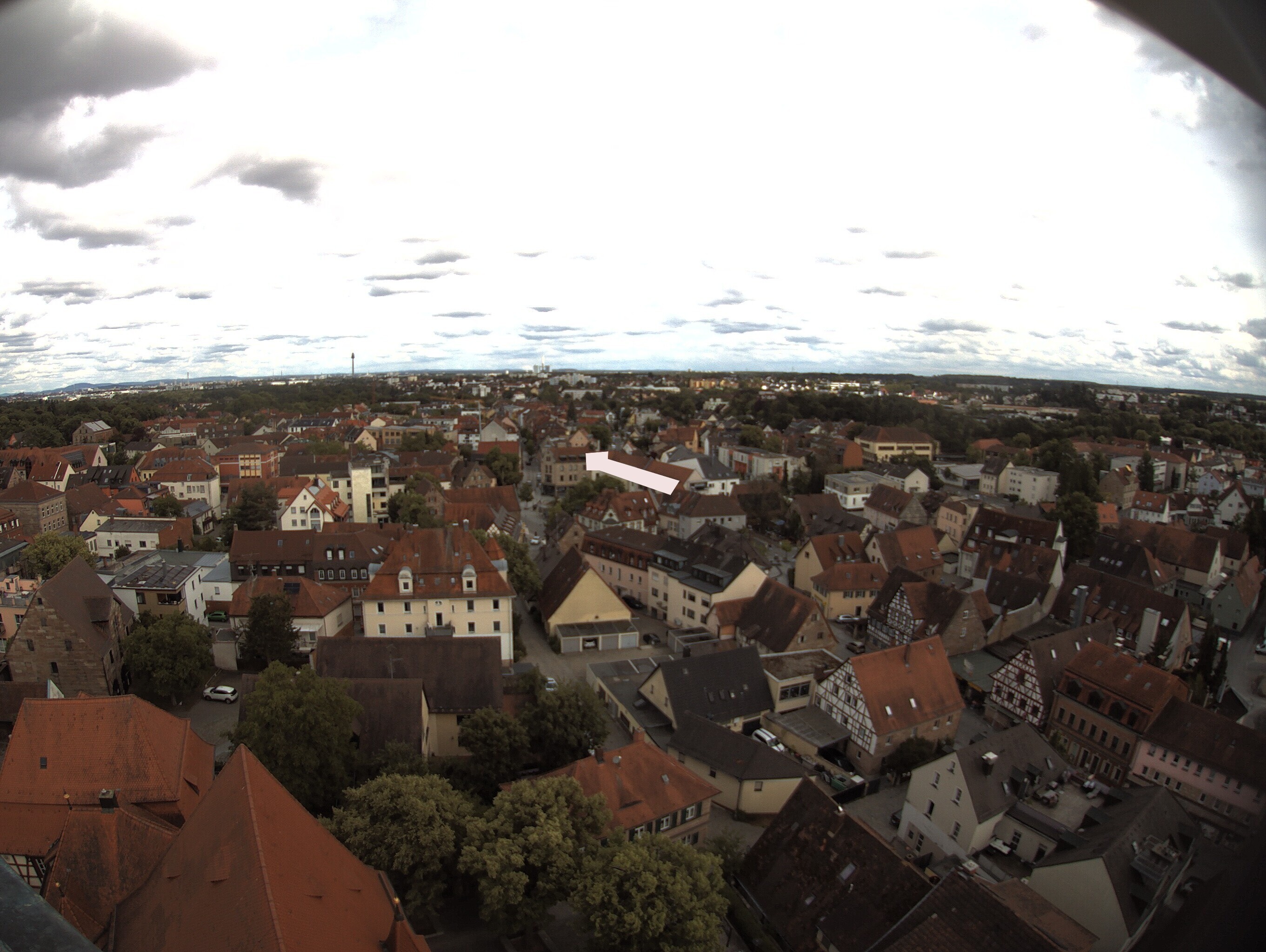 Archiv Foto Webcam Blick auf den Marktplatz von Zirndorf