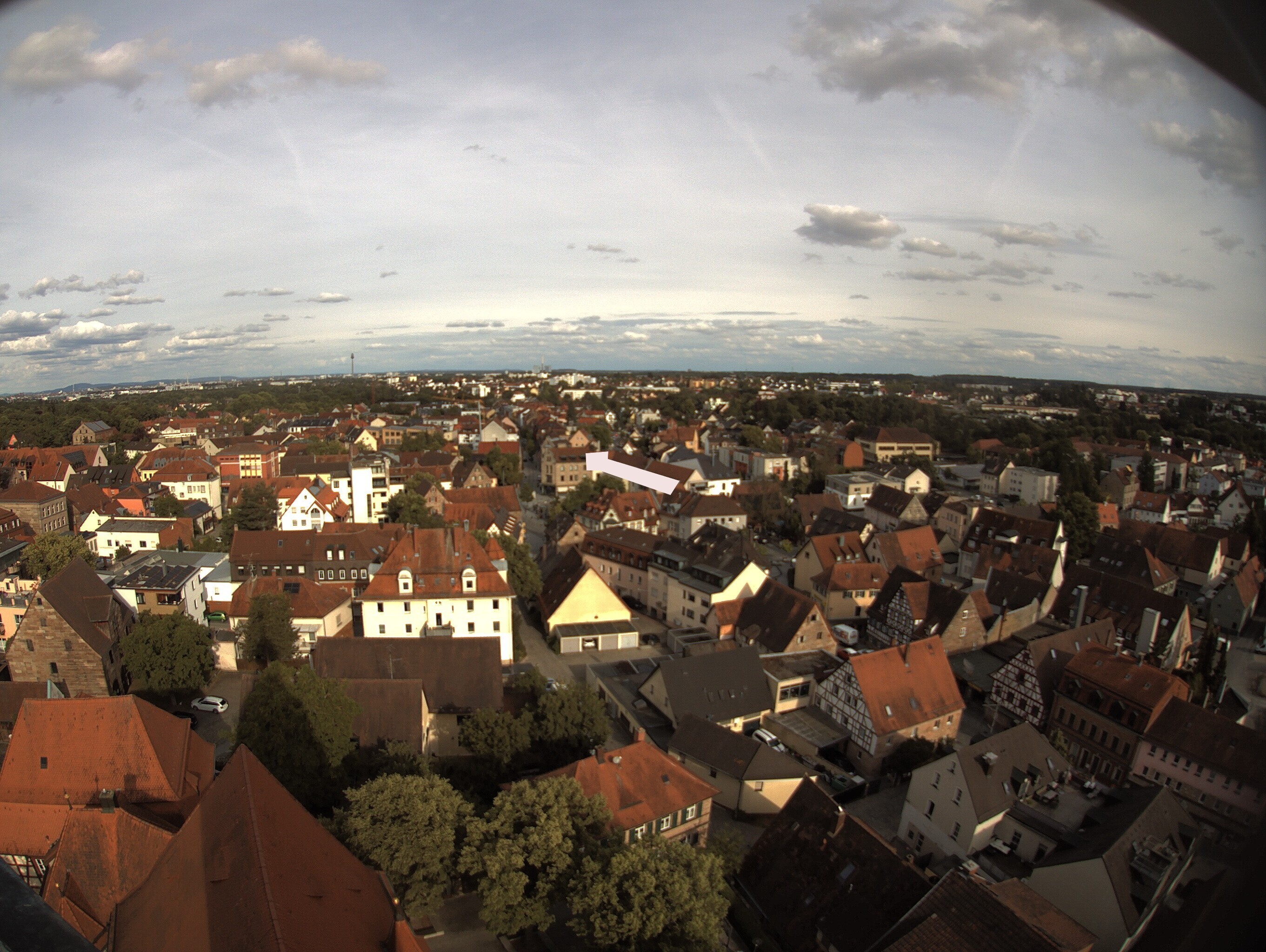 Archiv Foto Webcam Blick auf den Marktplatz von Zirndorf