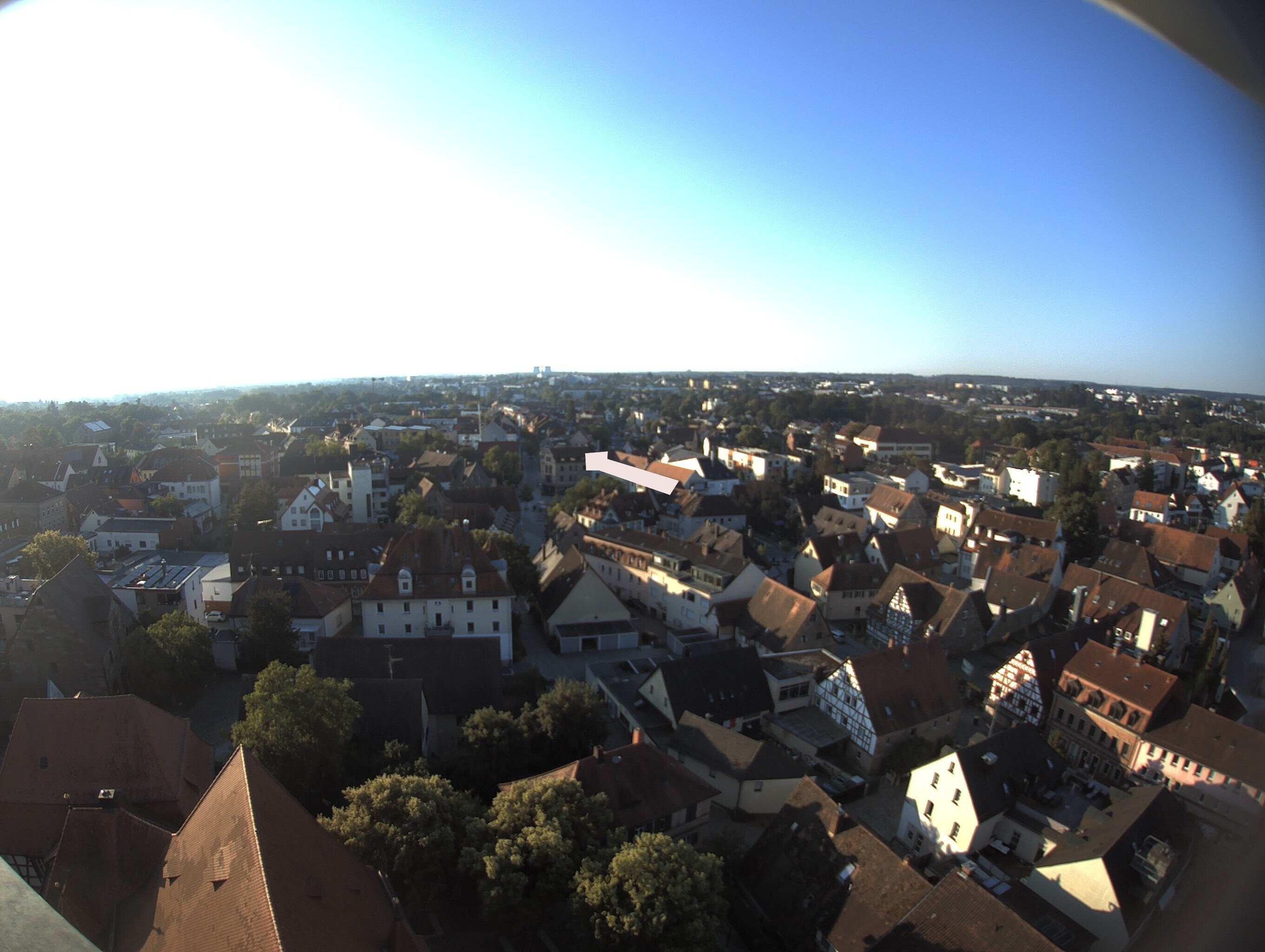 Archiv Foto Webcam Blick auf den Marktplatz von Zirndorf