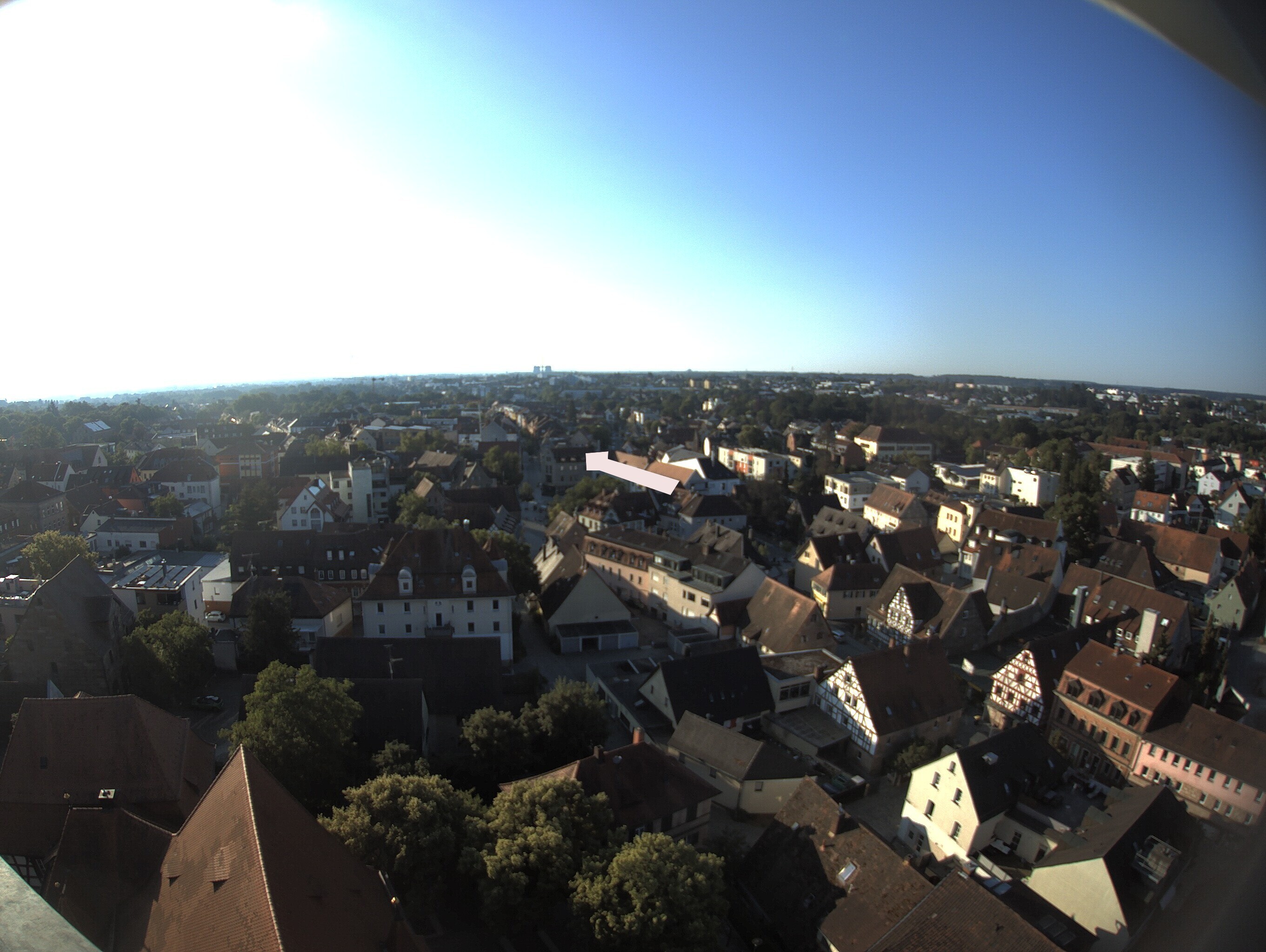 Archiv Foto Webcam Blick auf den Marktplatz von Zirndorf