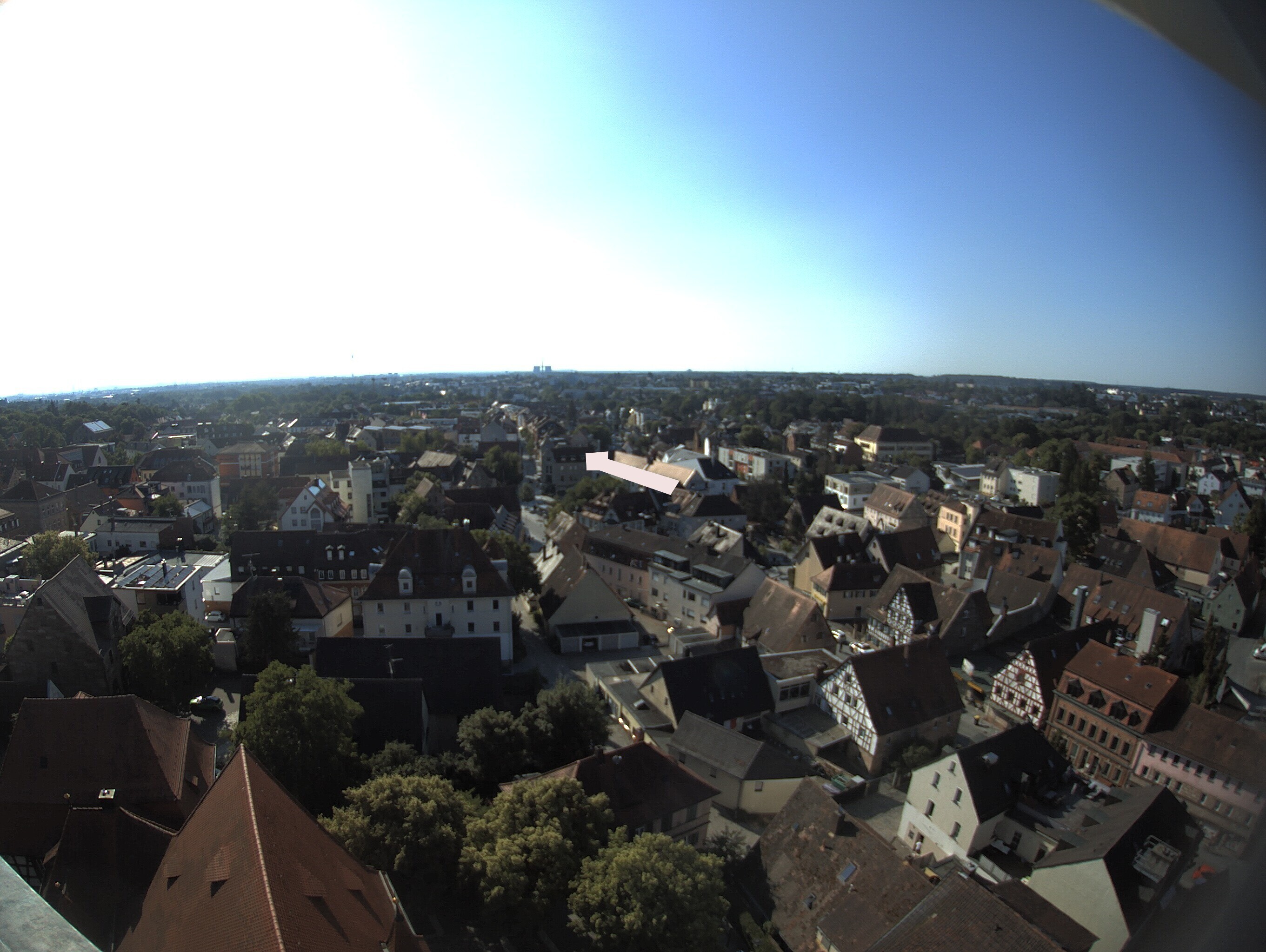 Archiv Foto Webcam Blick auf den Marktplatz von Zirndorf