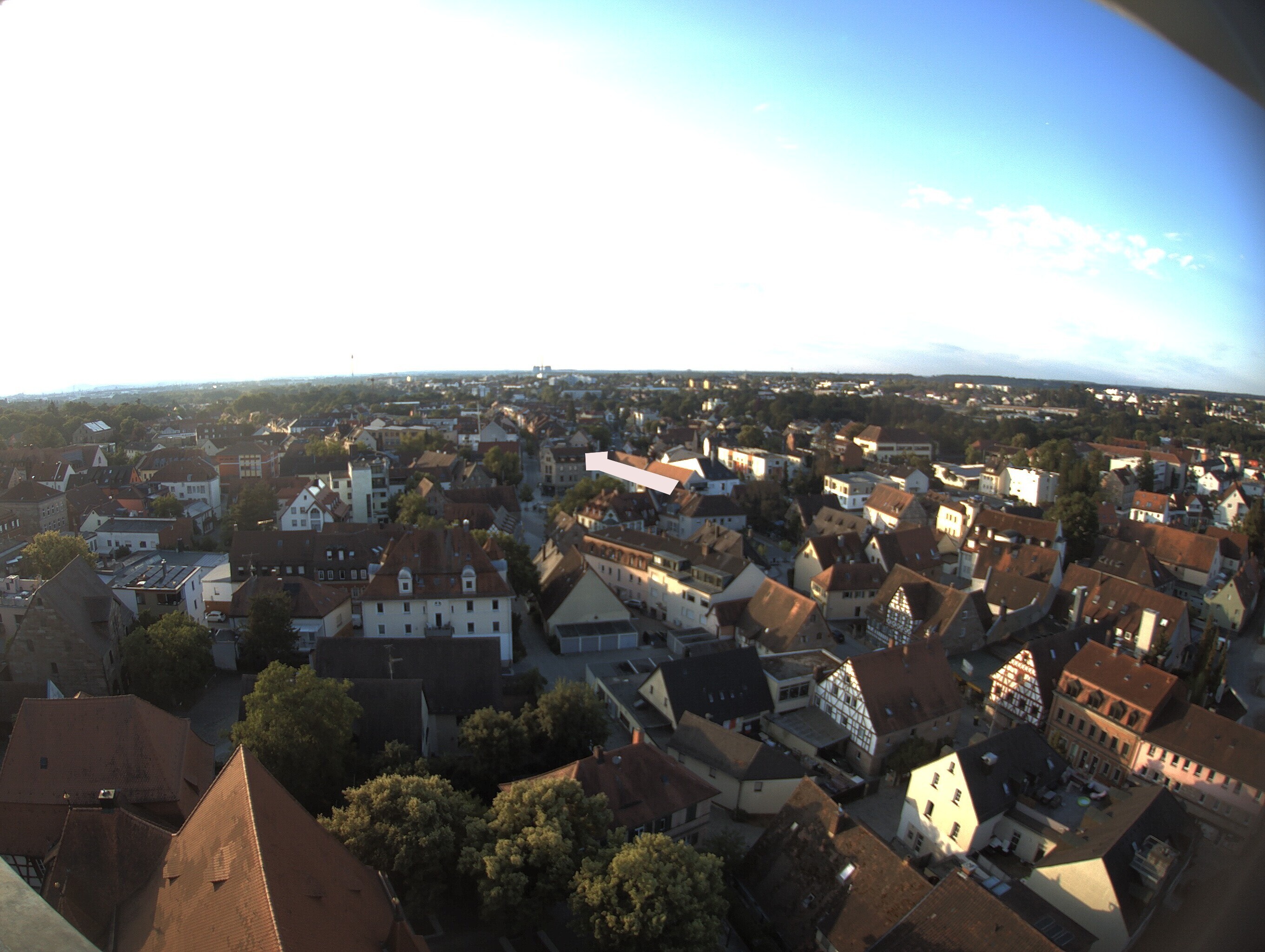 Archiv Foto Webcam Blick auf den Marktplatz von Zirndorf