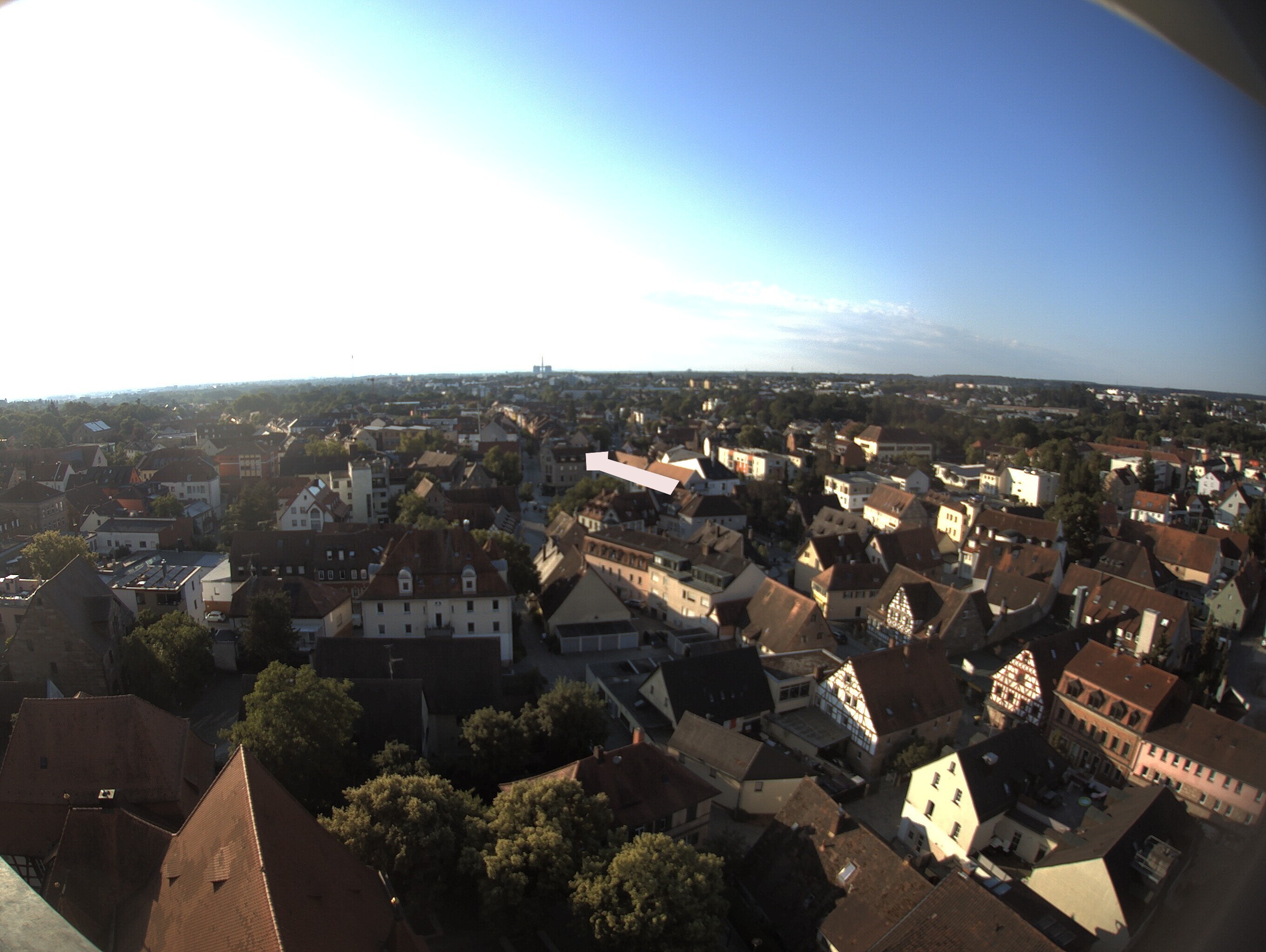 Archiv Foto Webcam Blick auf den Marktplatz von Zirndorf