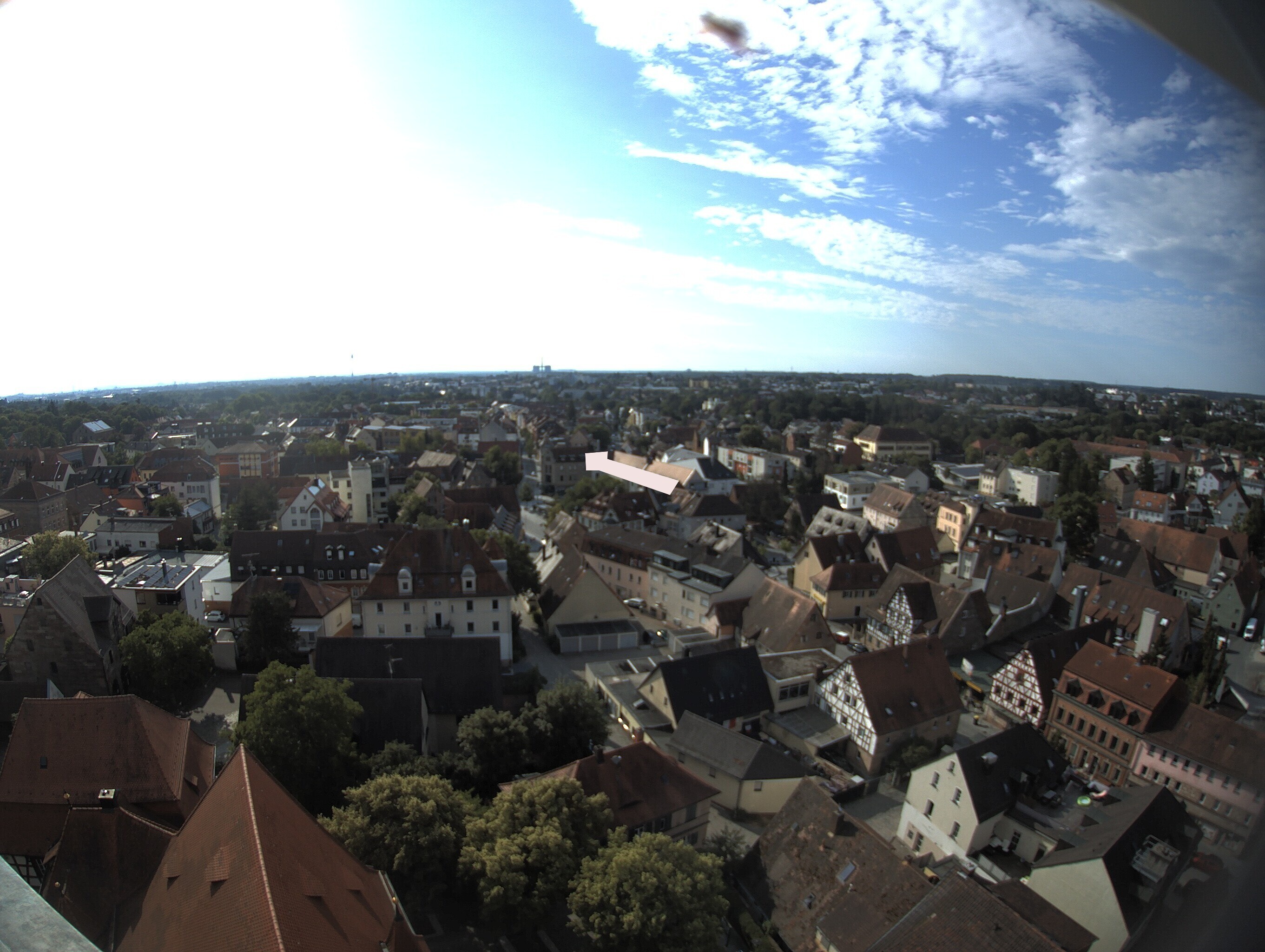Archiv Foto Webcam Blick auf den Marktplatz von Zirndorf