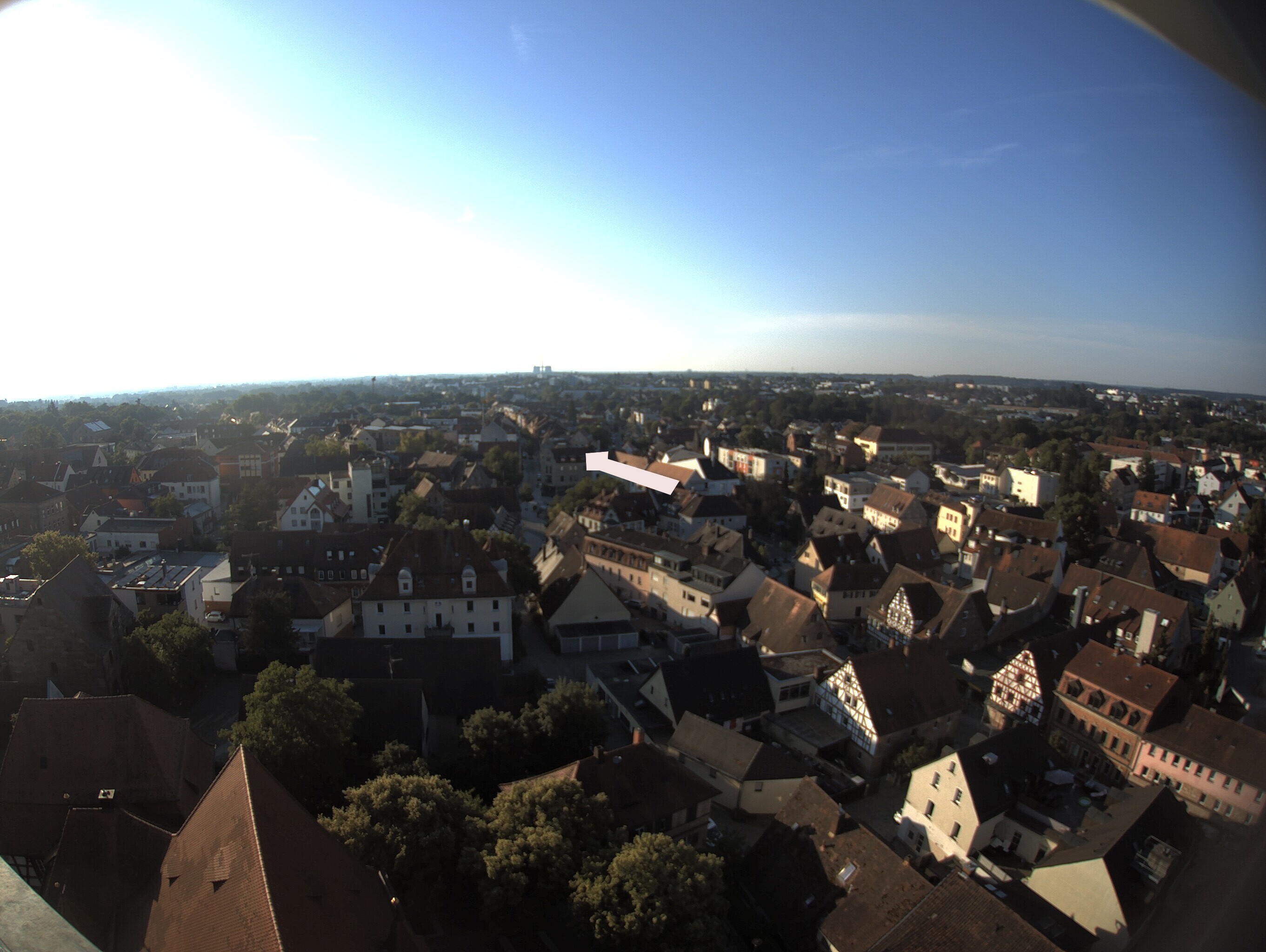 Archiv Foto Webcam Blick auf den Marktplatz von Zirndorf