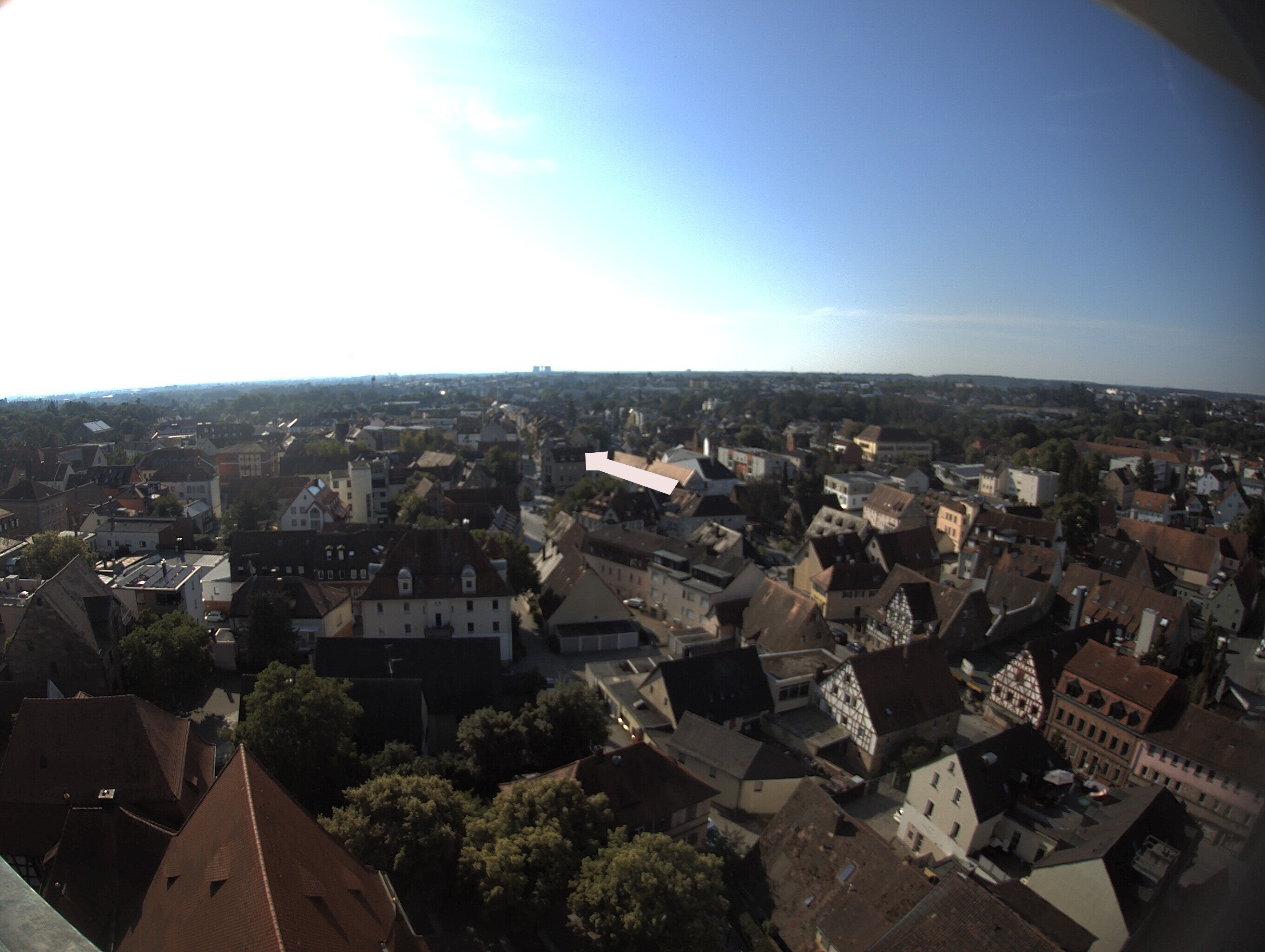 Archiv Foto Webcam Blick auf den Marktplatz von Zirndorf