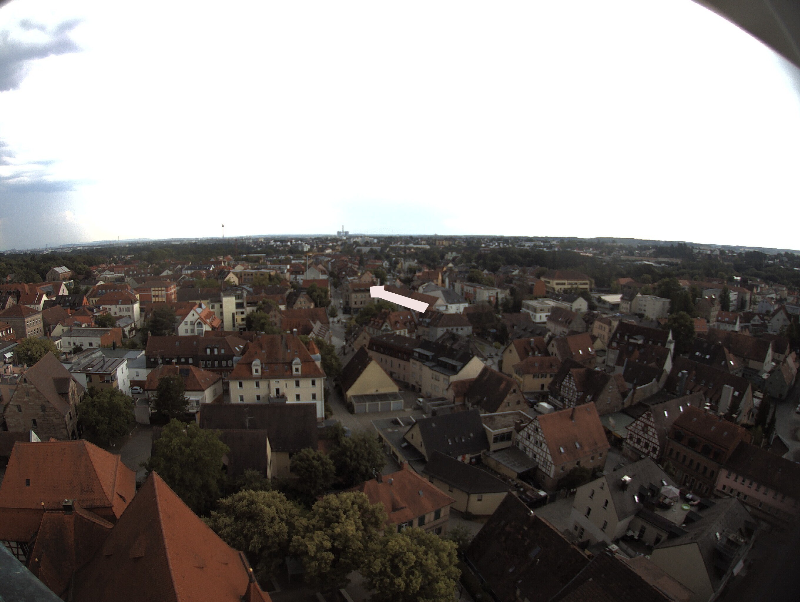 Archiv Foto Webcam Blick auf den Marktplatz von Zirndorf