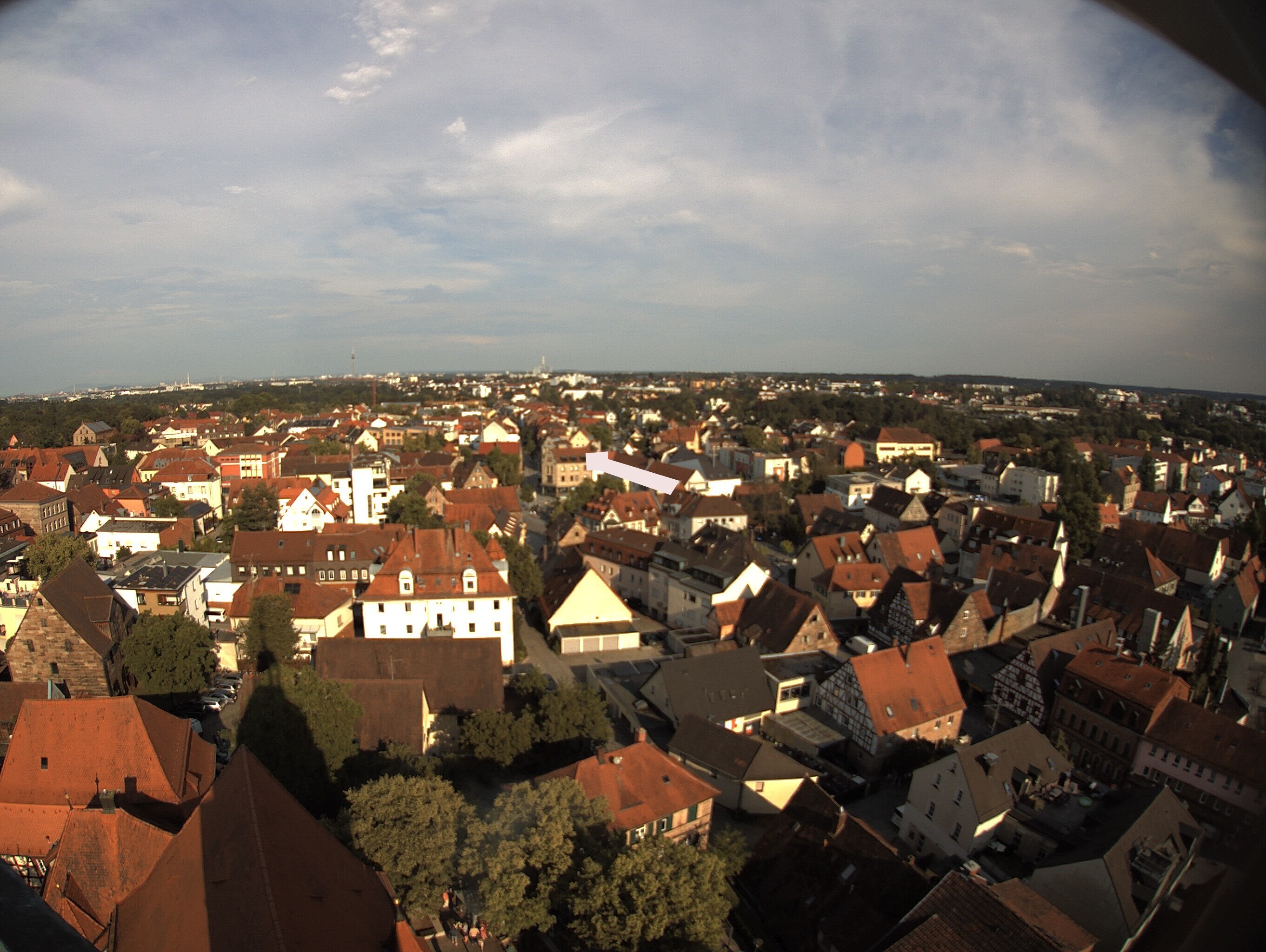 Archiv Foto Webcam Blick auf den Marktplatz von Zirndorf