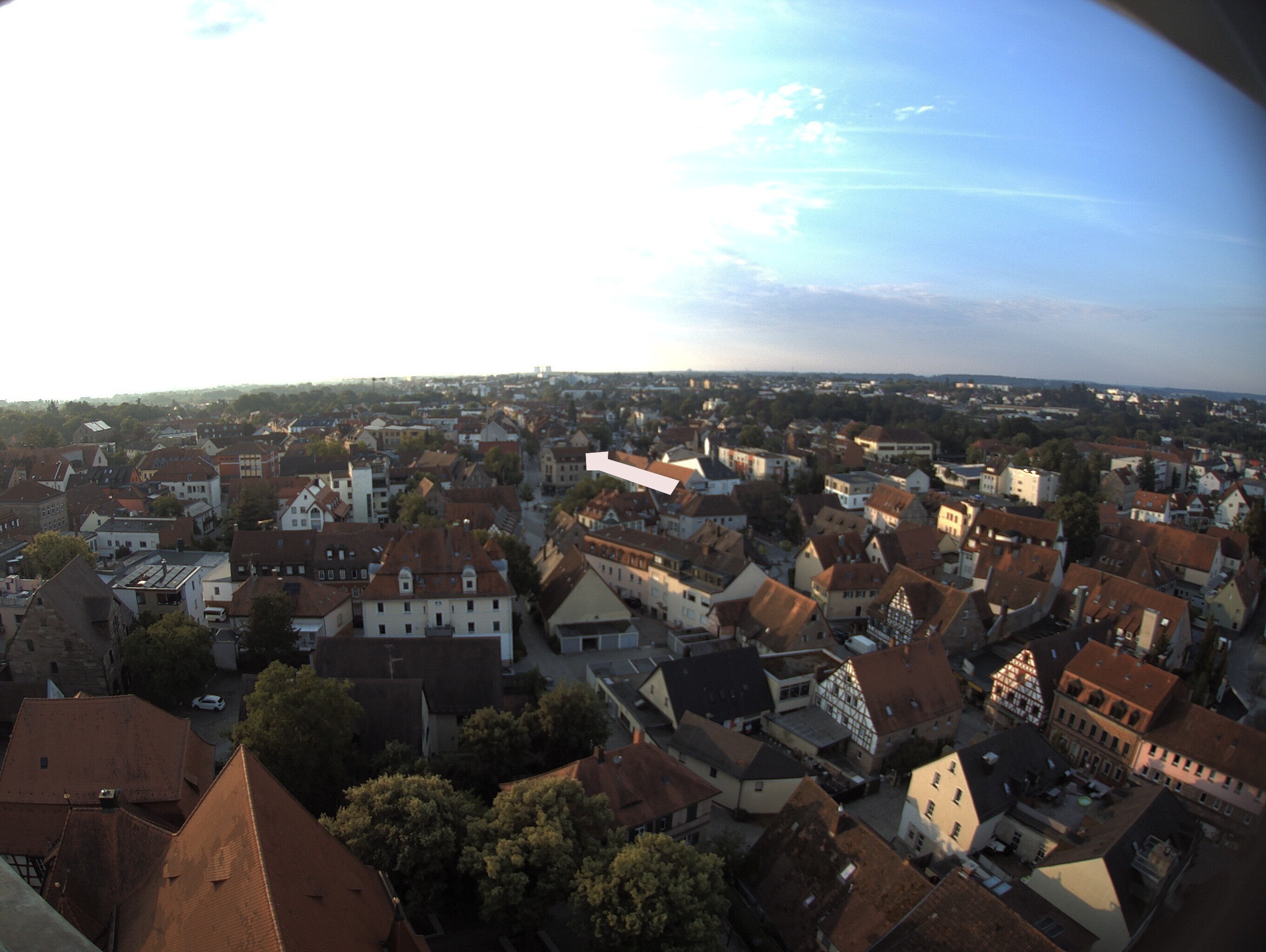 Archiv Foto Webcam Blick auf den Marktplatz von Zirndorf