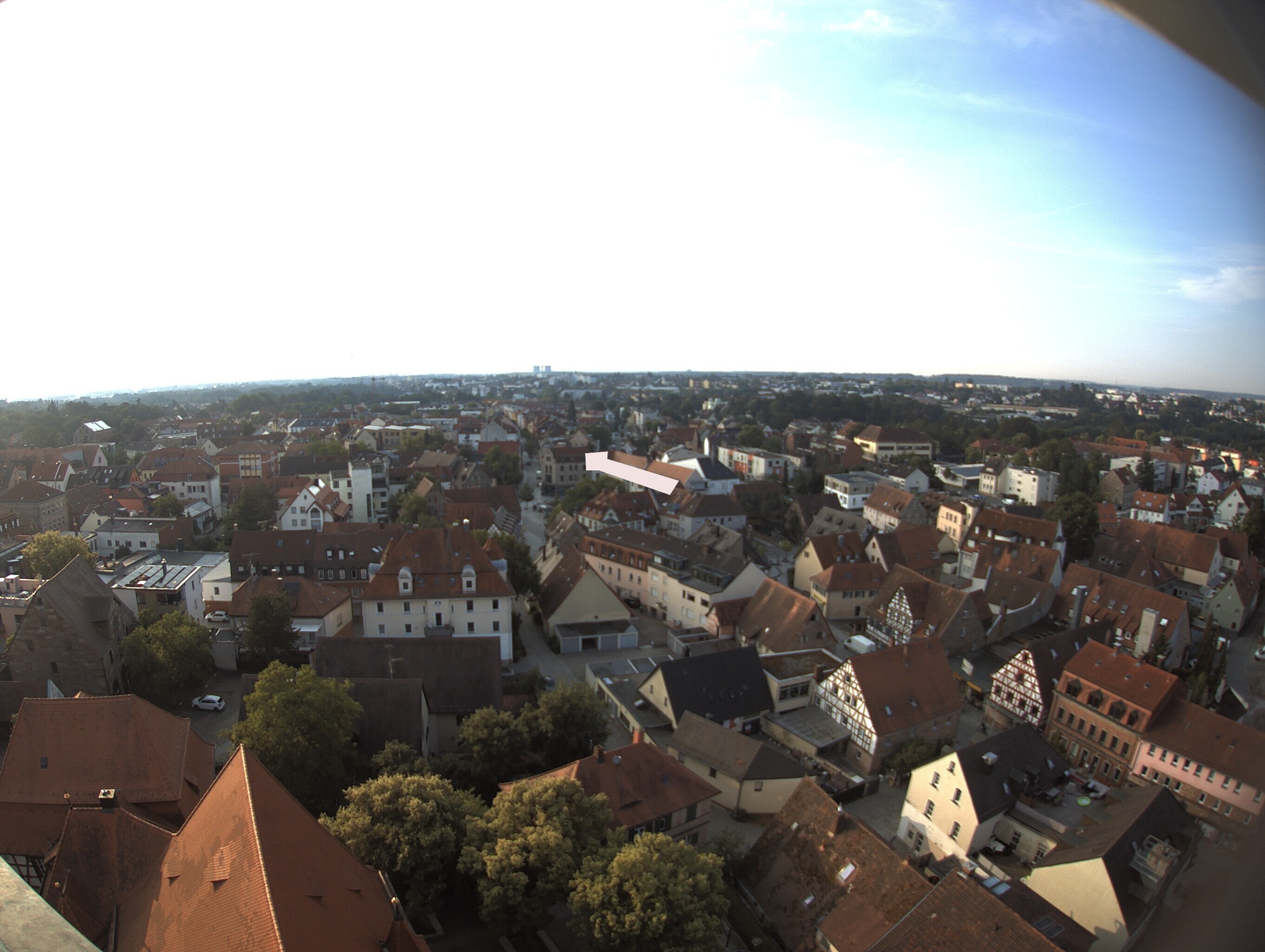 Archiv Foto Webcam Blick auf den Marktplatz von Zirndorf