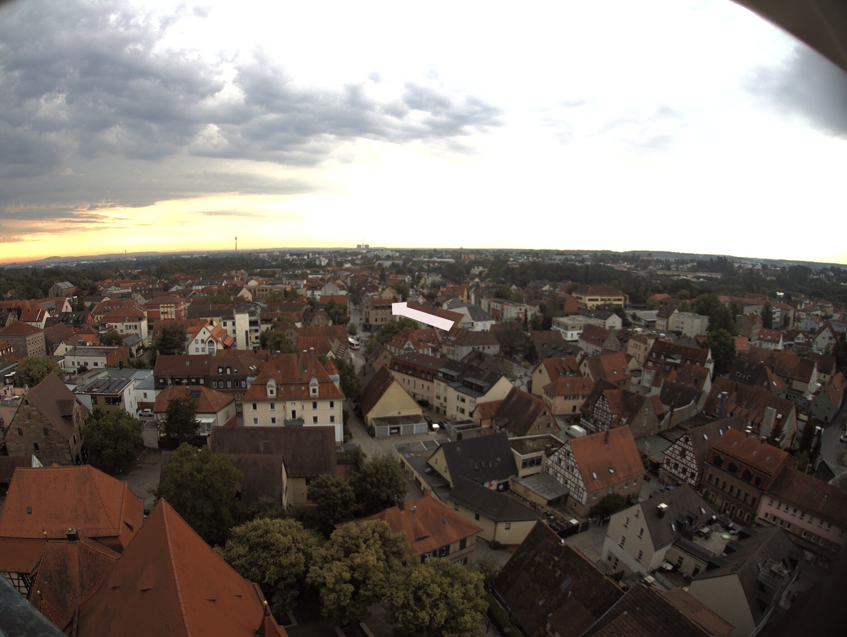 Archiv Foto Webcam Blick auf den Marktplatz von Zirndorf