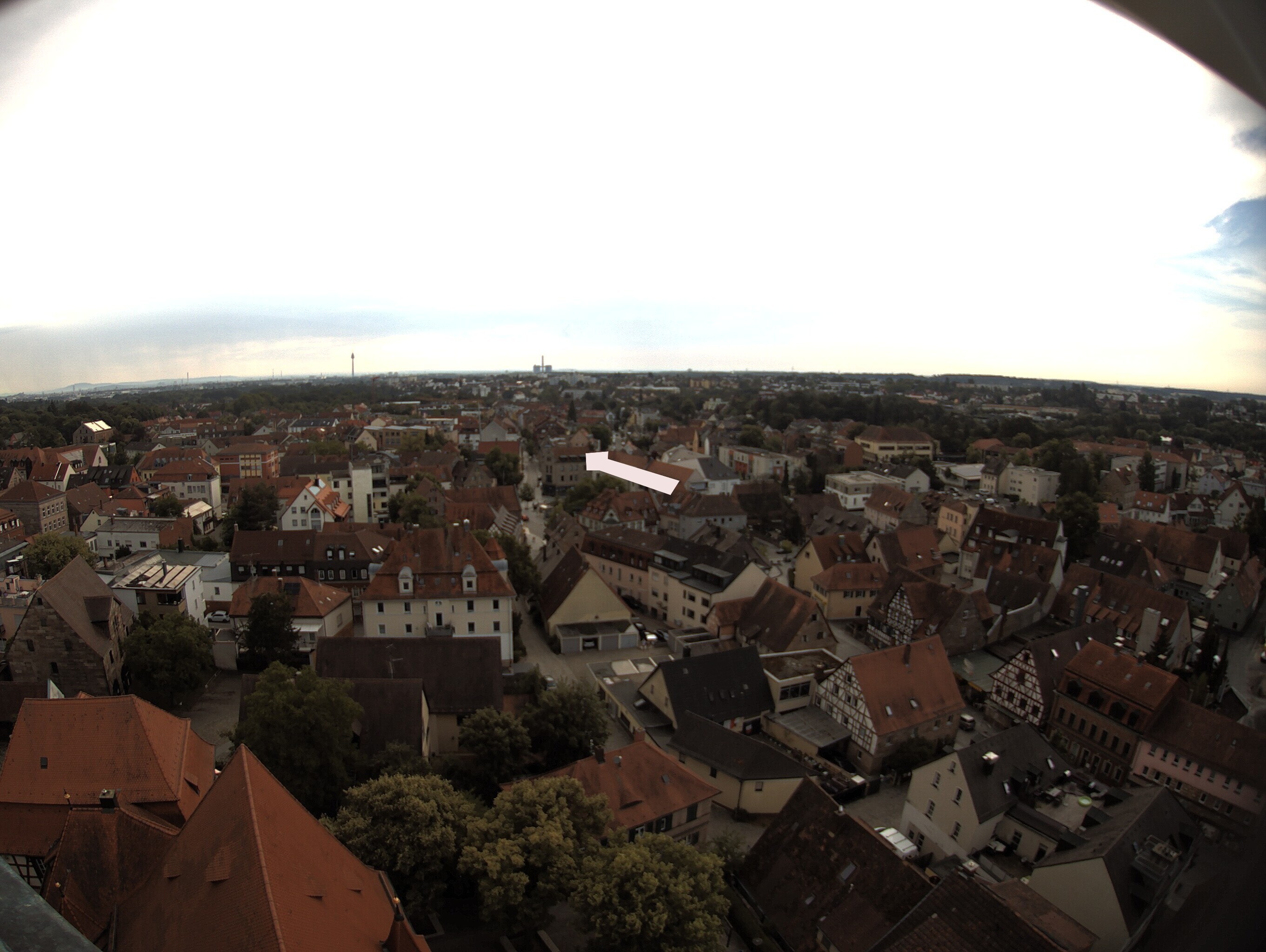Archiv Foto Webcam Blick auf den Marktplatz von Zirndorf