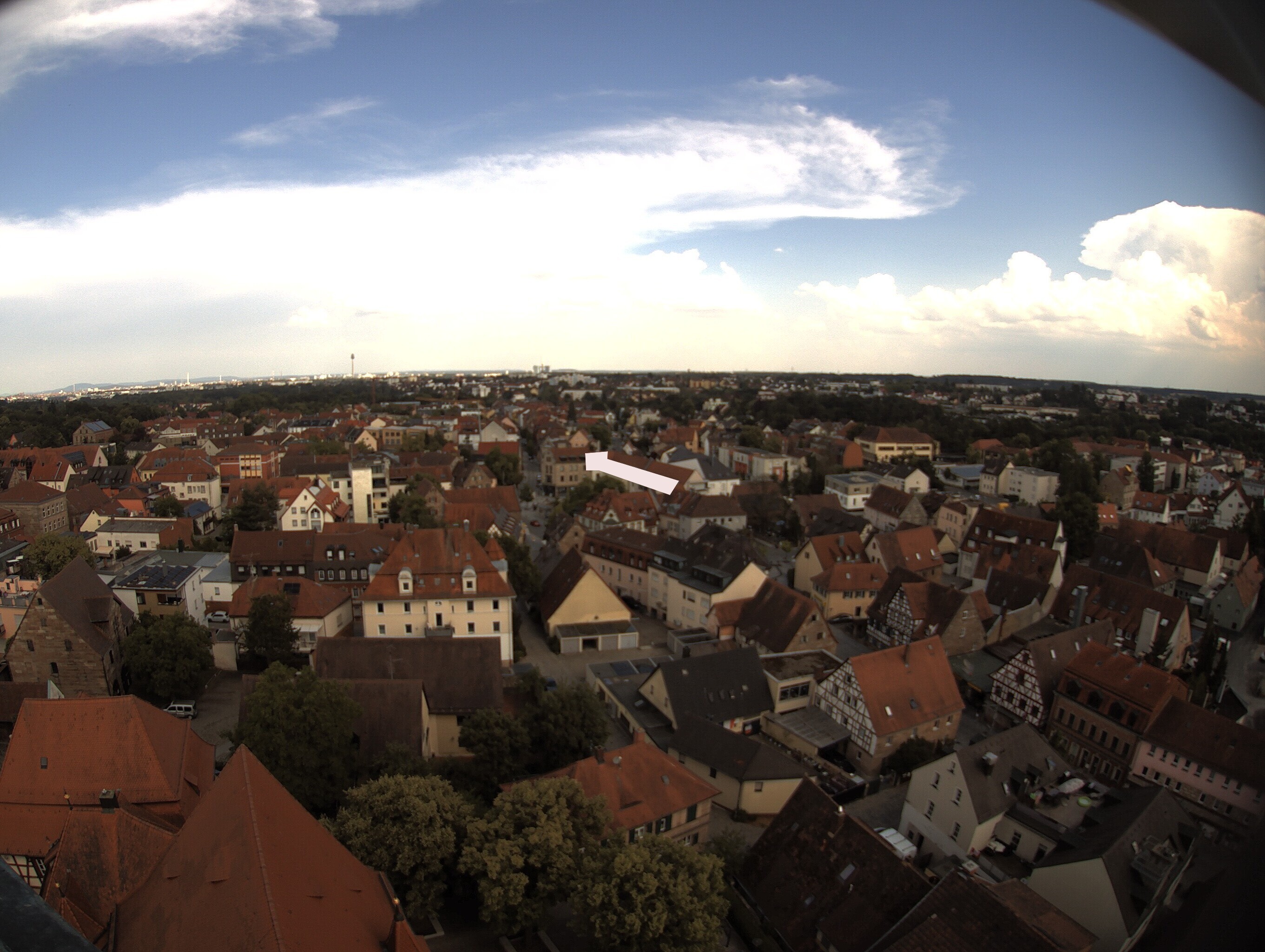 Archiv Foto Webcam Blick auf den Marktplatz von Zirndorf