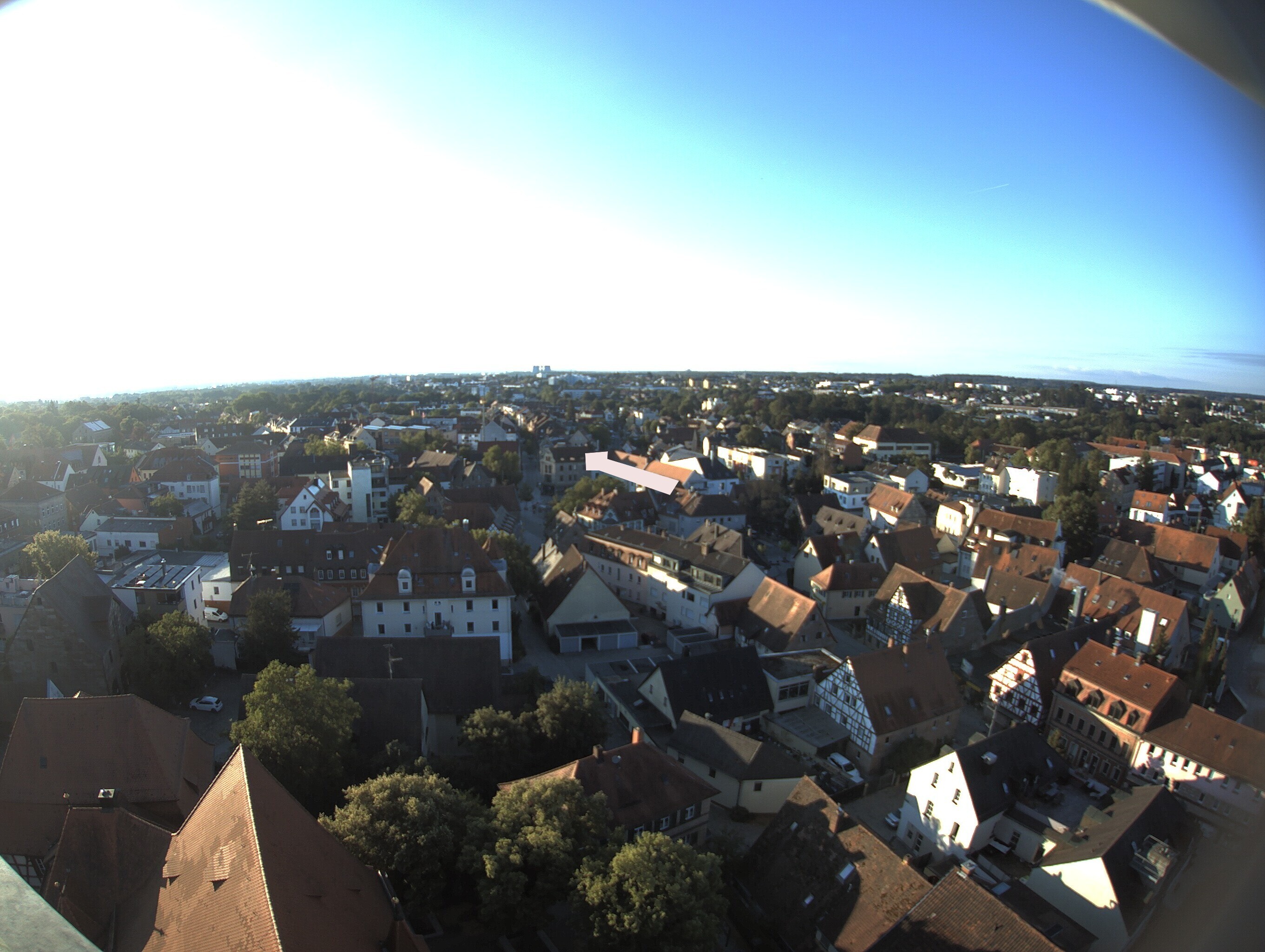 Archiv Foto Webcam Blick auf den Marktplatz von Zirndorf