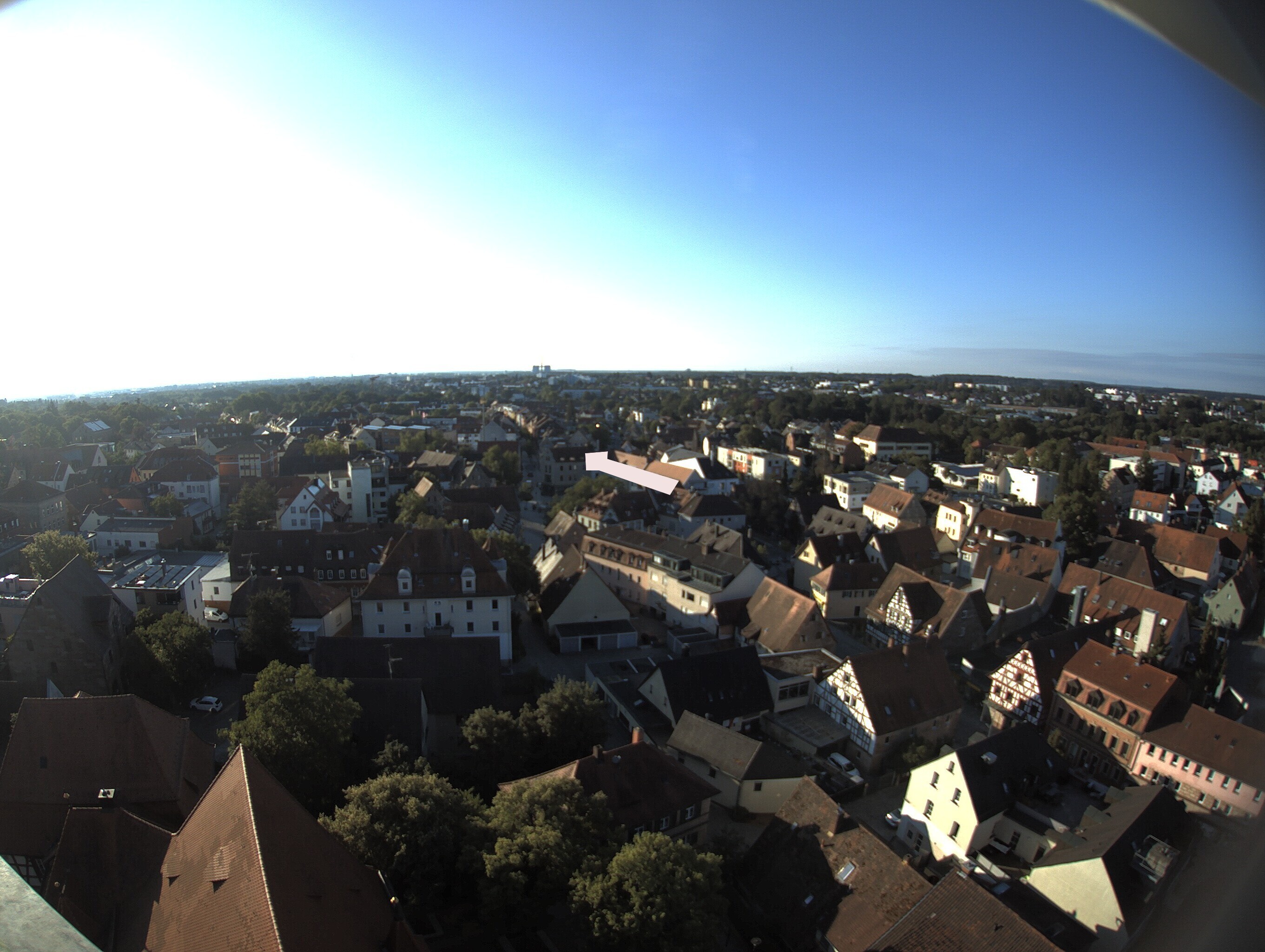 Archiv Foto Webcam Blick auf den Marktplatz von Zirndorf