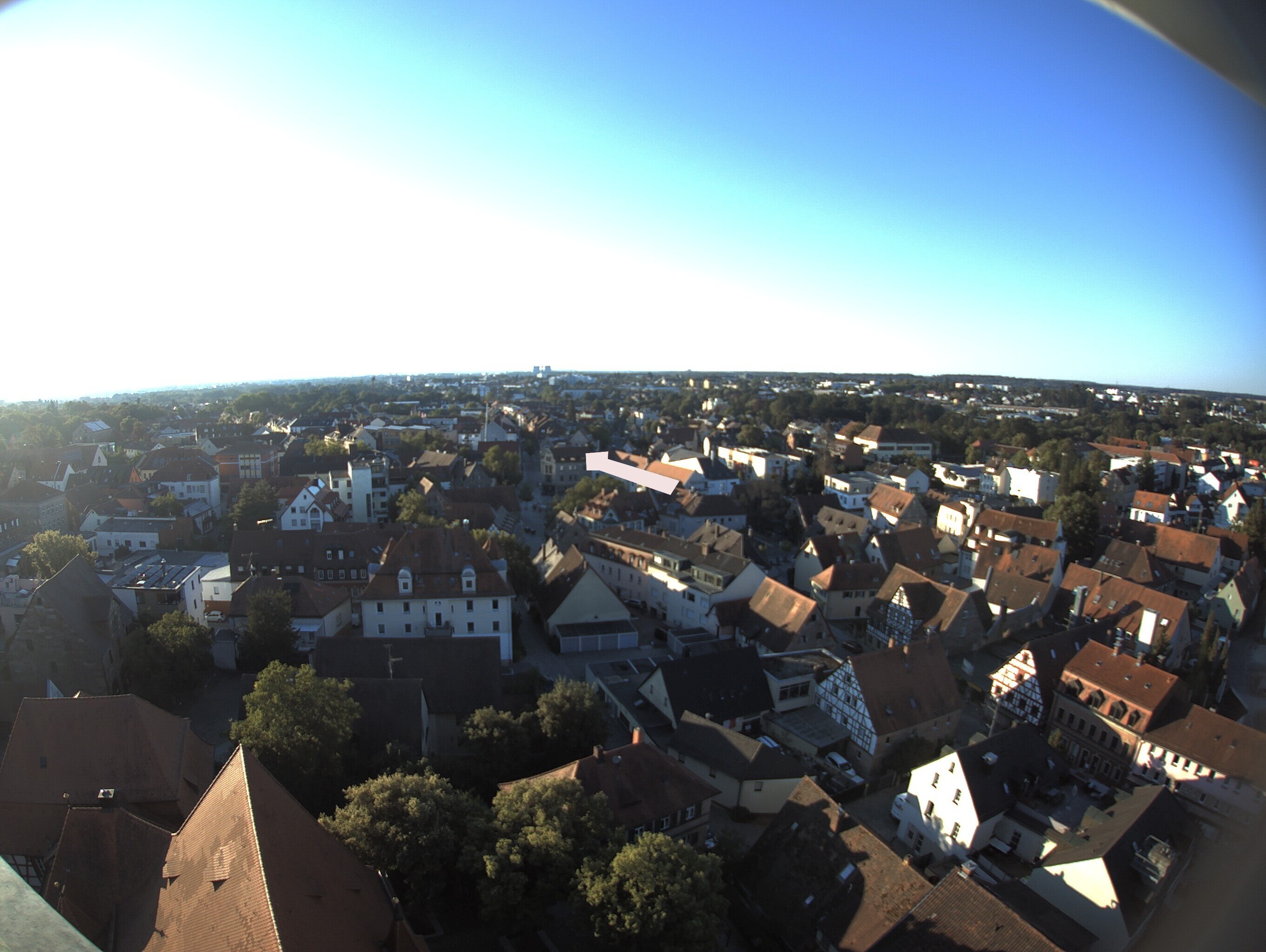 Archiv Foto Webcam Blick auf den Marktplatz von Zirndorf