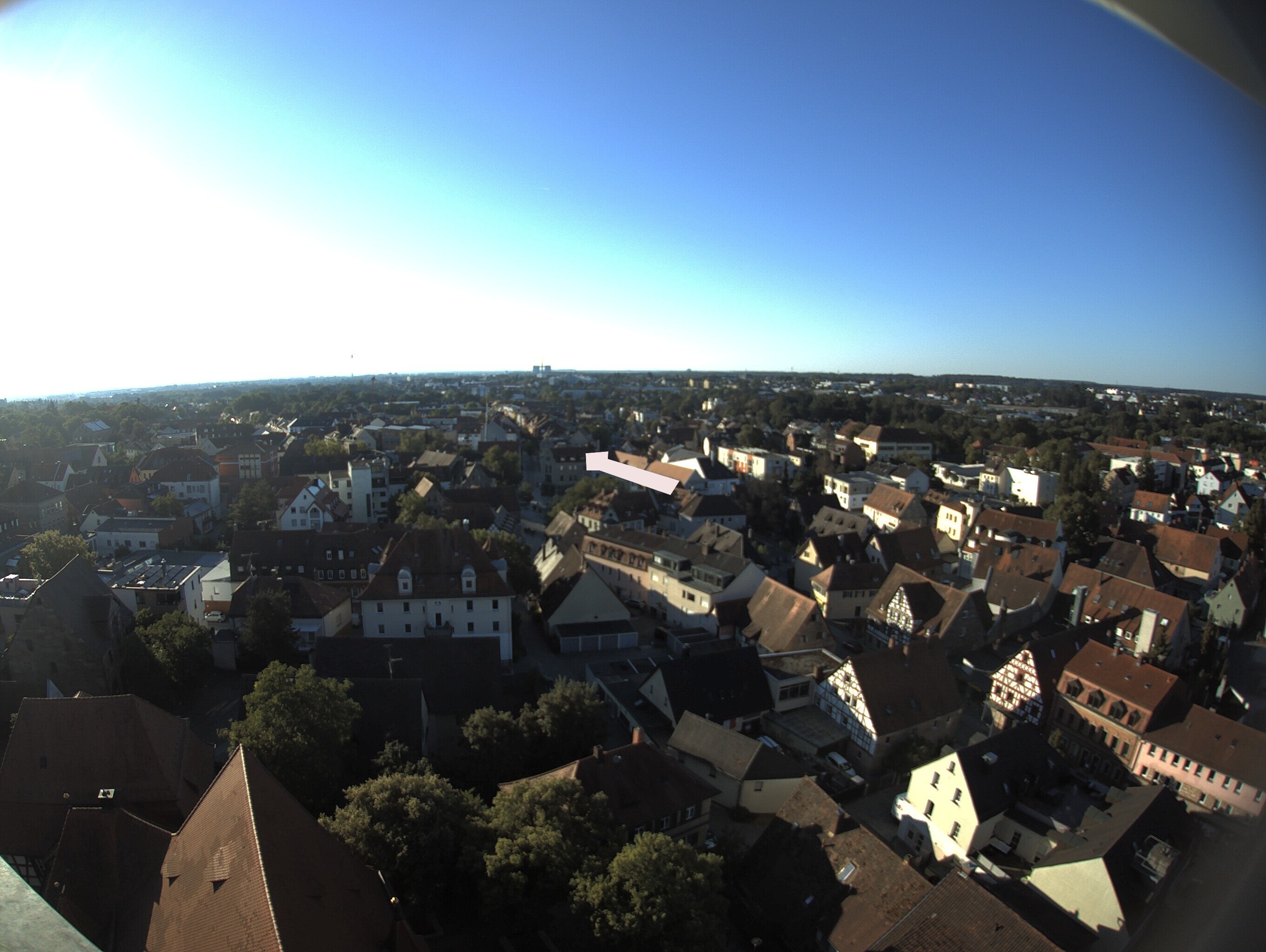 Archiv Foto Webcam Blick auf den Marktplatz von Zirndorf