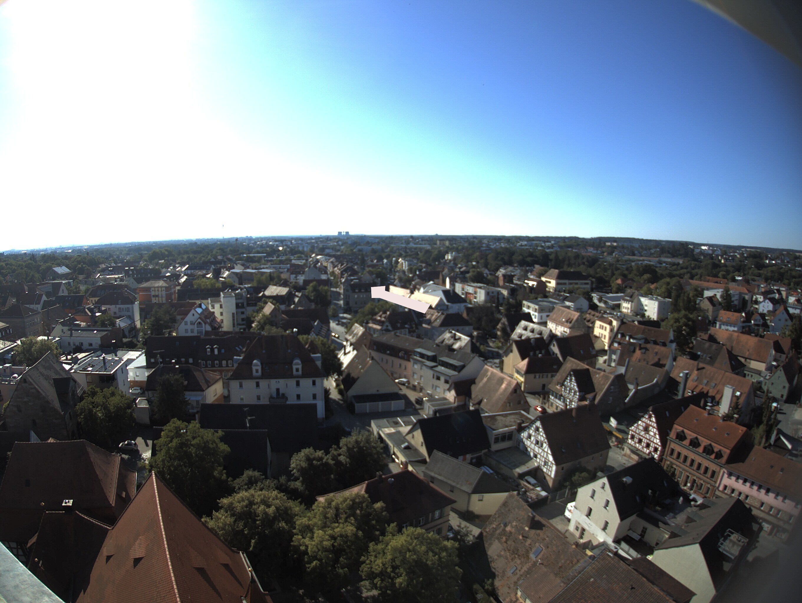 Archiv Foto Webcam Blick auf den Marktplatz von Zirndorf