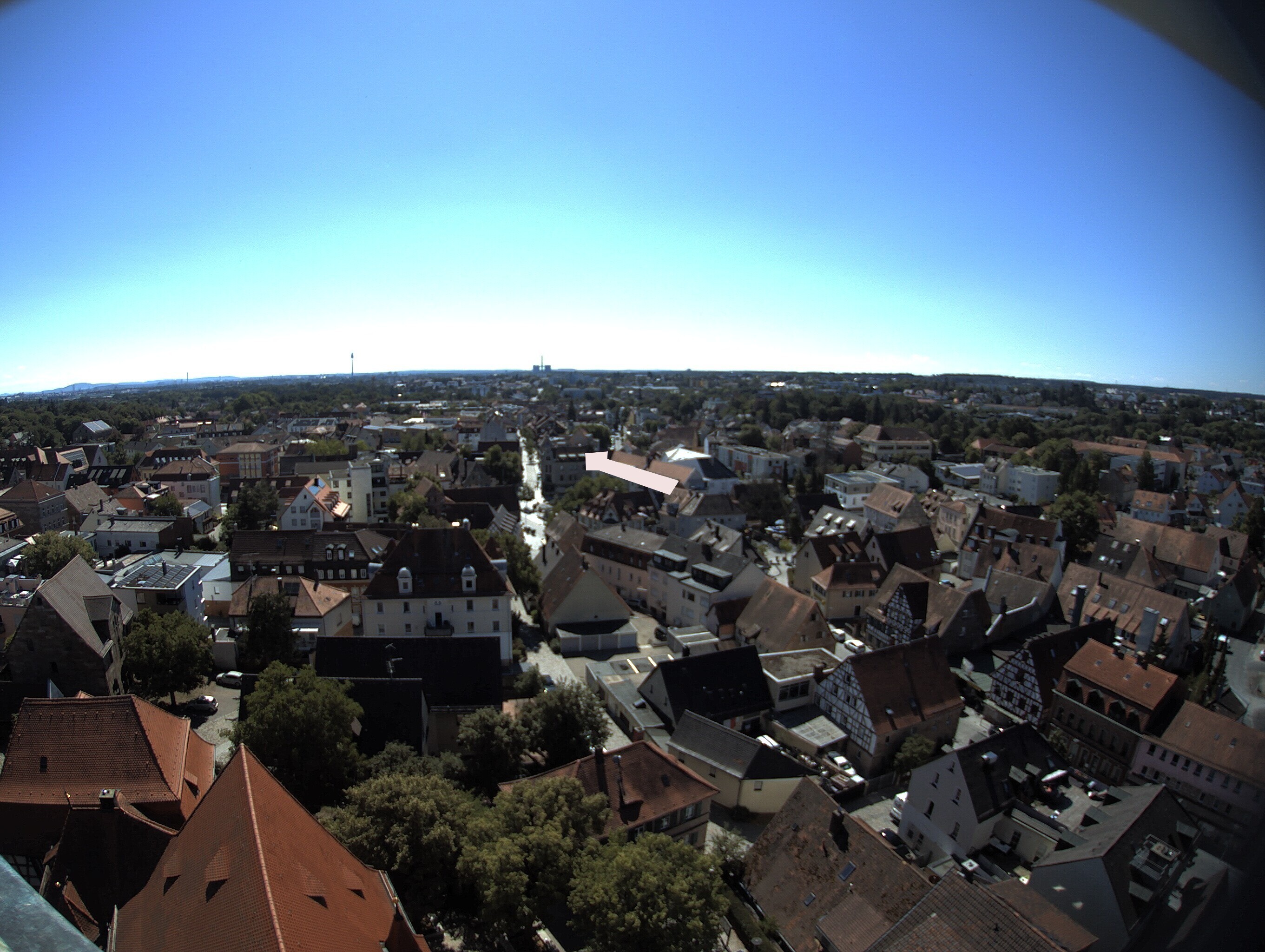 Archiv Foto Webcam Blick auf den Marktplatz von Zirndorf