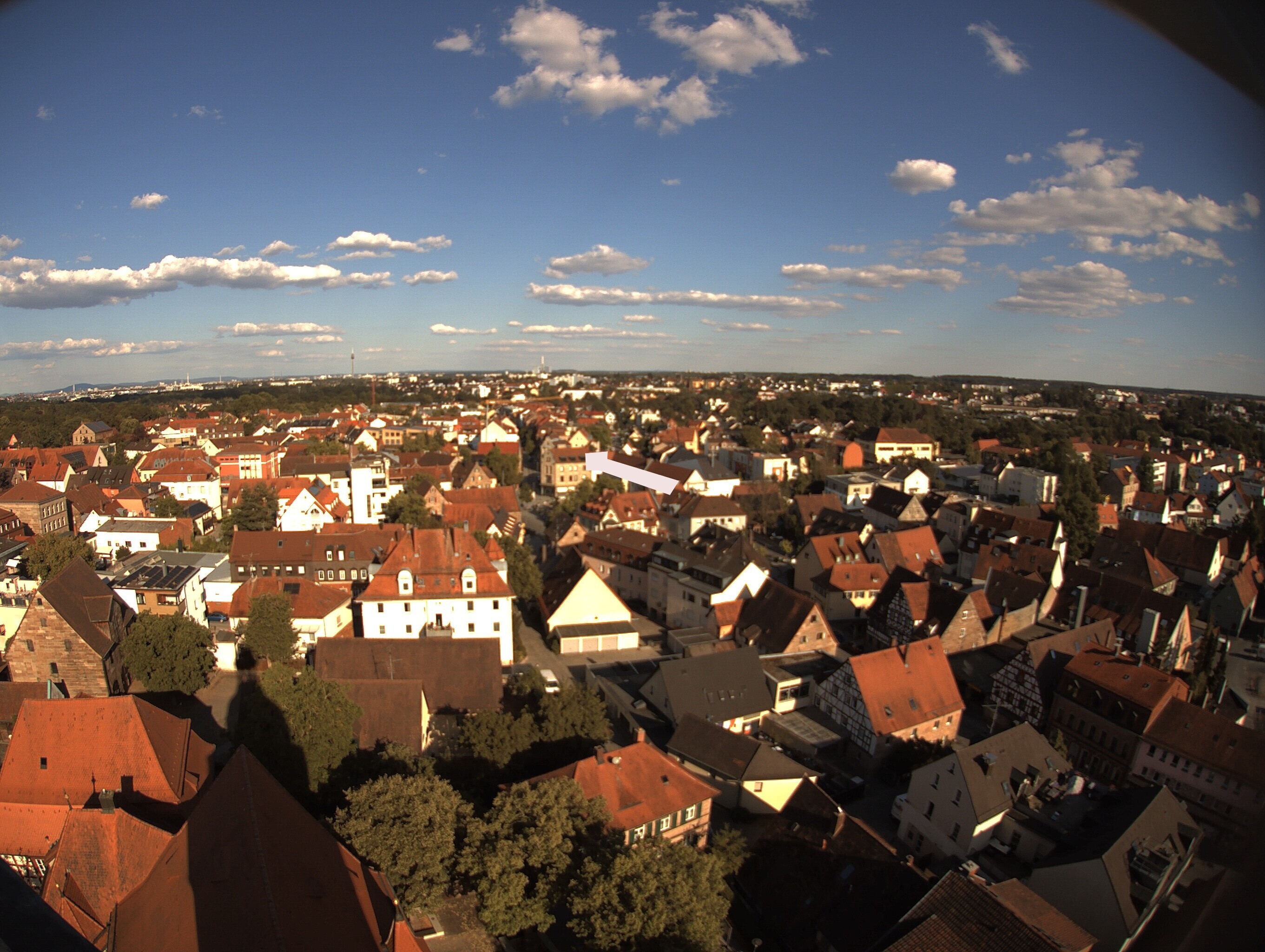Archiv Foto Webcam Blick auf den Marktplatz von Zirndorf