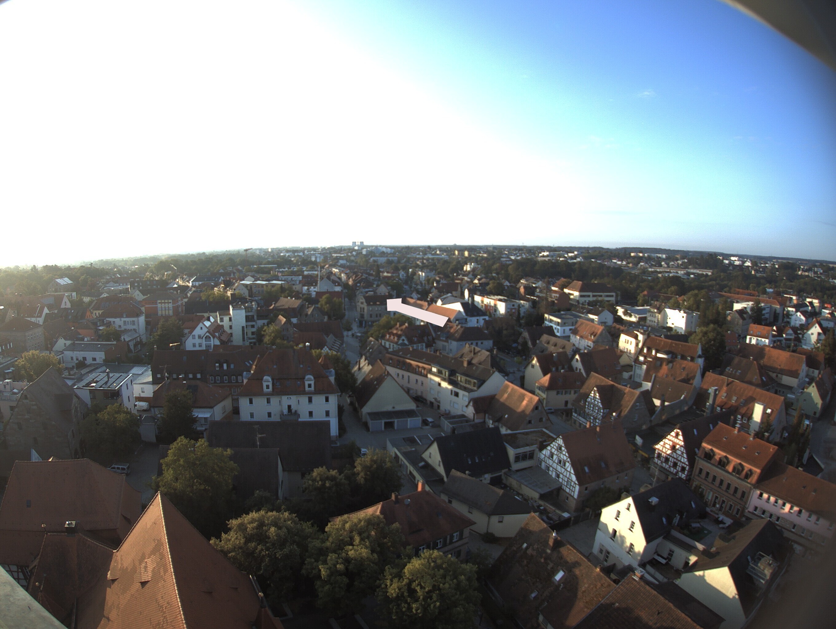 Archiv Foto Webcam Blick auf den Marktplatz von Zirndorf