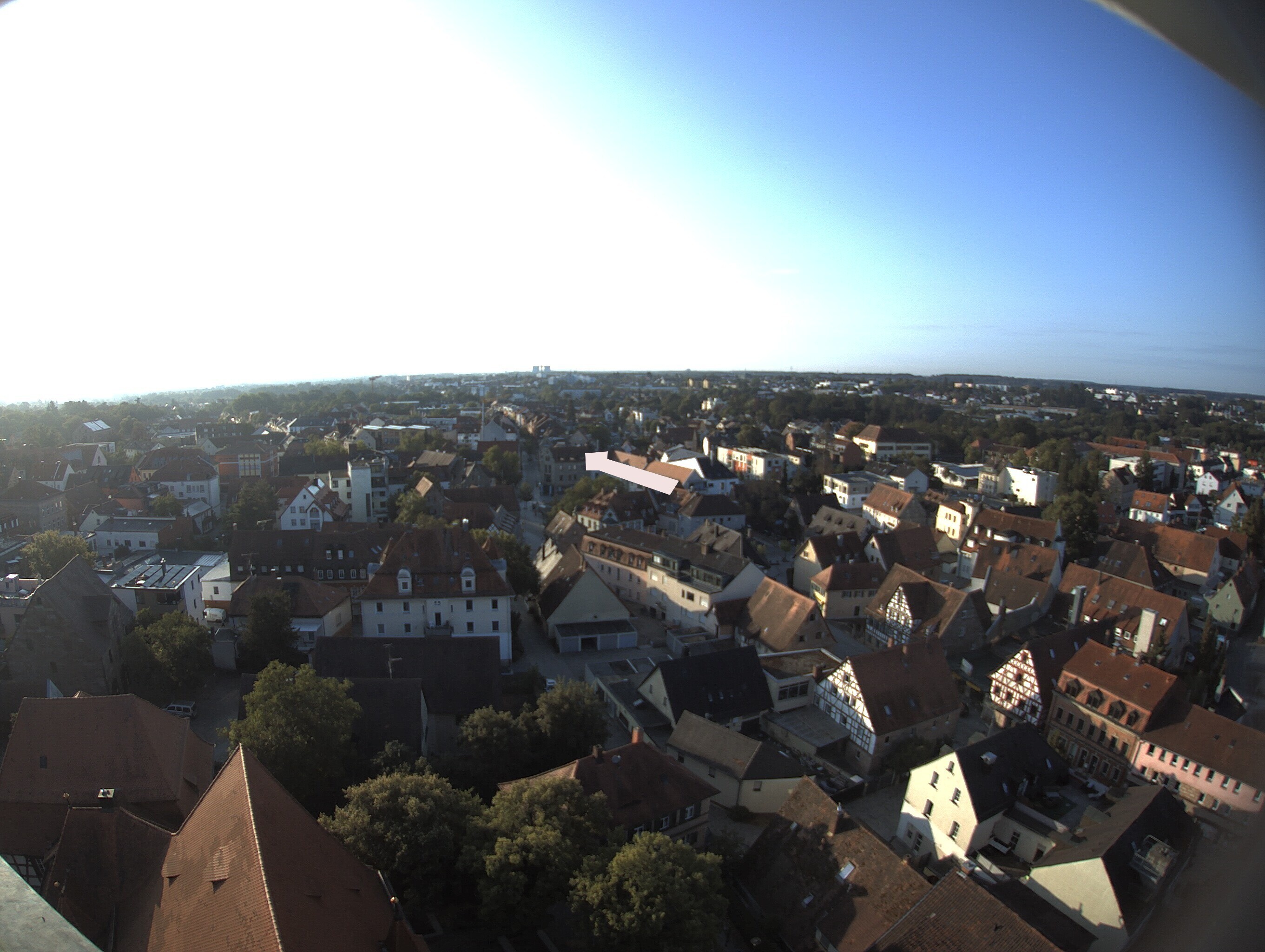Archiv Foto Webcam Blick auf den Marktplatz von Zirndorf