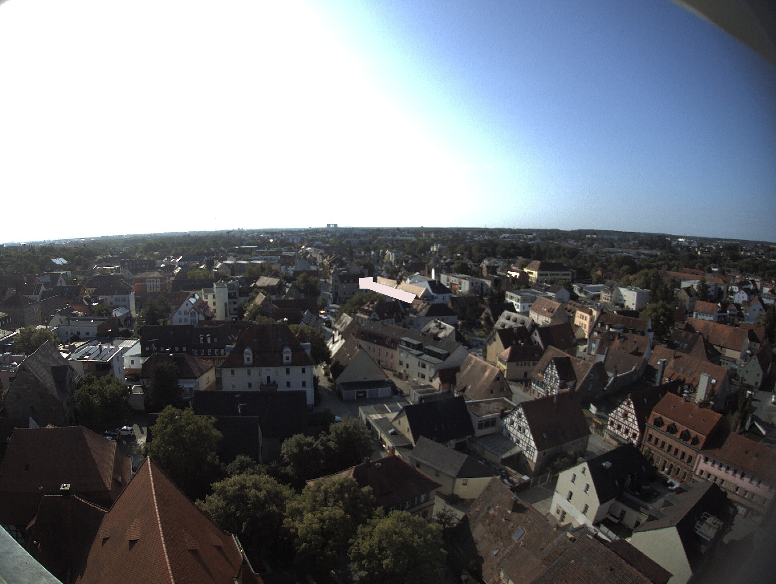 Archiv Foto Webcam Blick auf den Marktplatz von Zirndorf